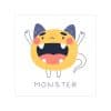 Transparent Outdoor Stickers, Square, 1pc