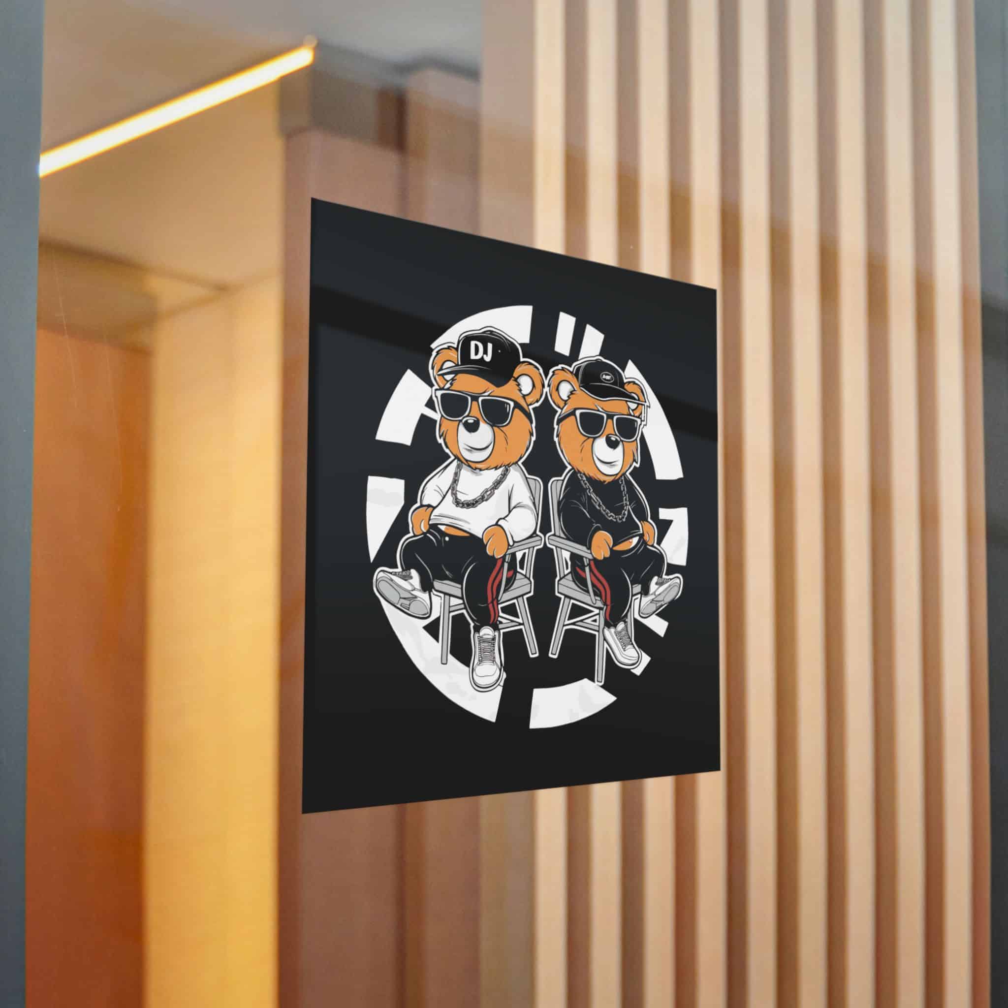 Funny Bear Cartoon T Shirt Design Die Cut Stickers Dtf - Image 22