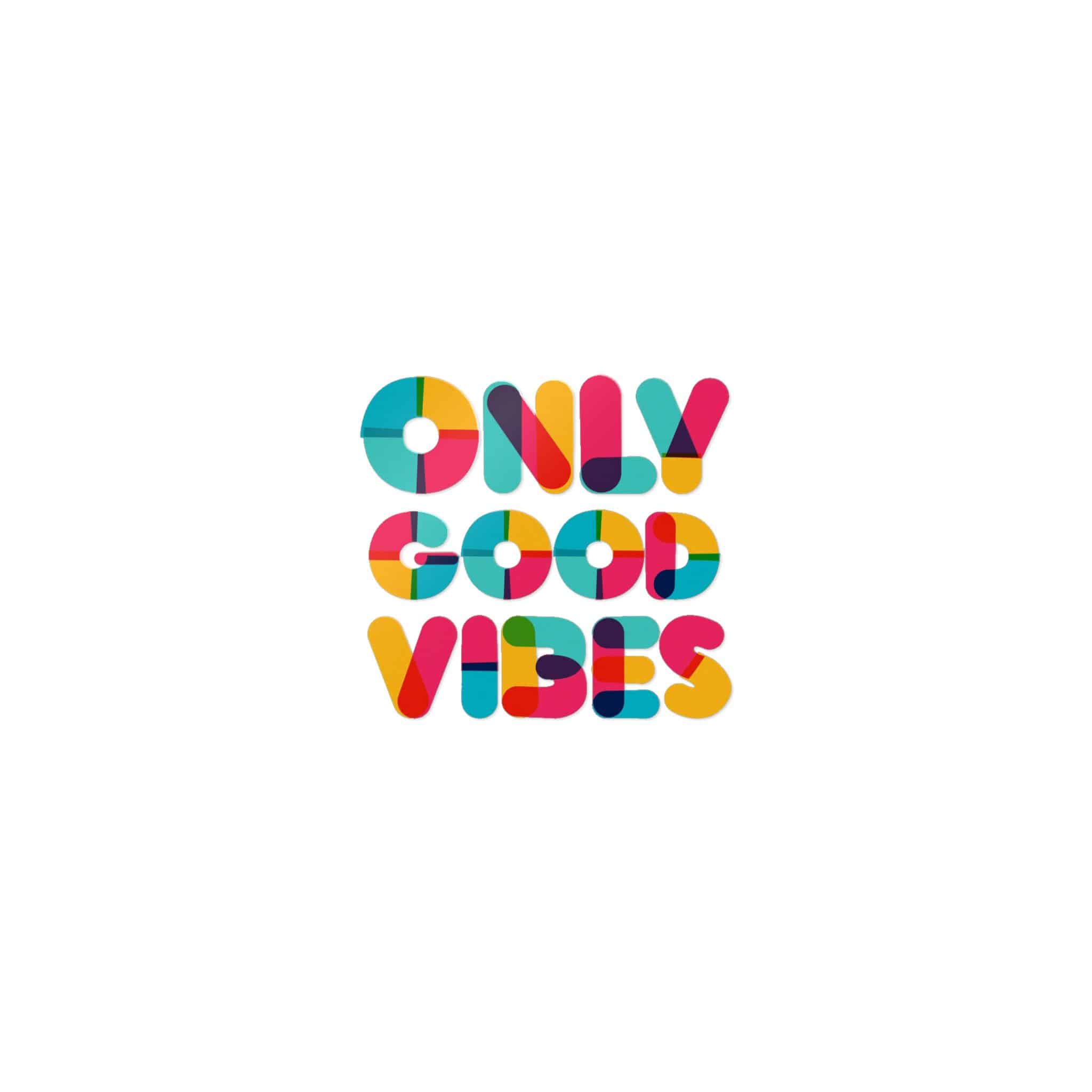Good Vibes Only Motivational Poster Die Cut Stickers Dtf - Image 9