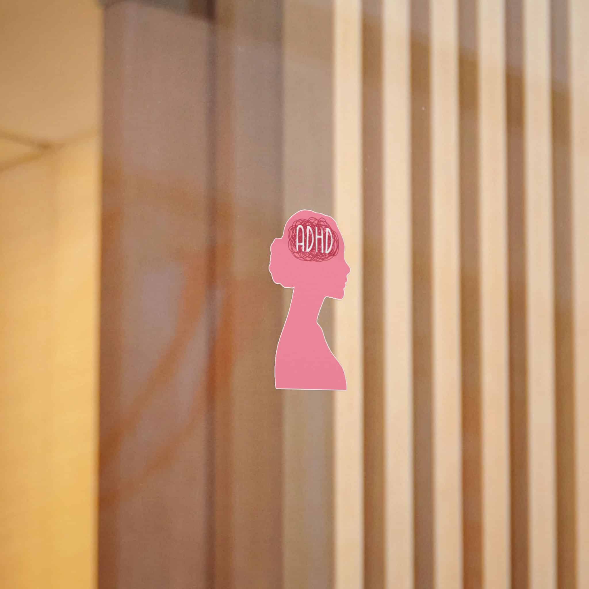 Woman Adhd Die Cut Stickers Dtf - Image 10