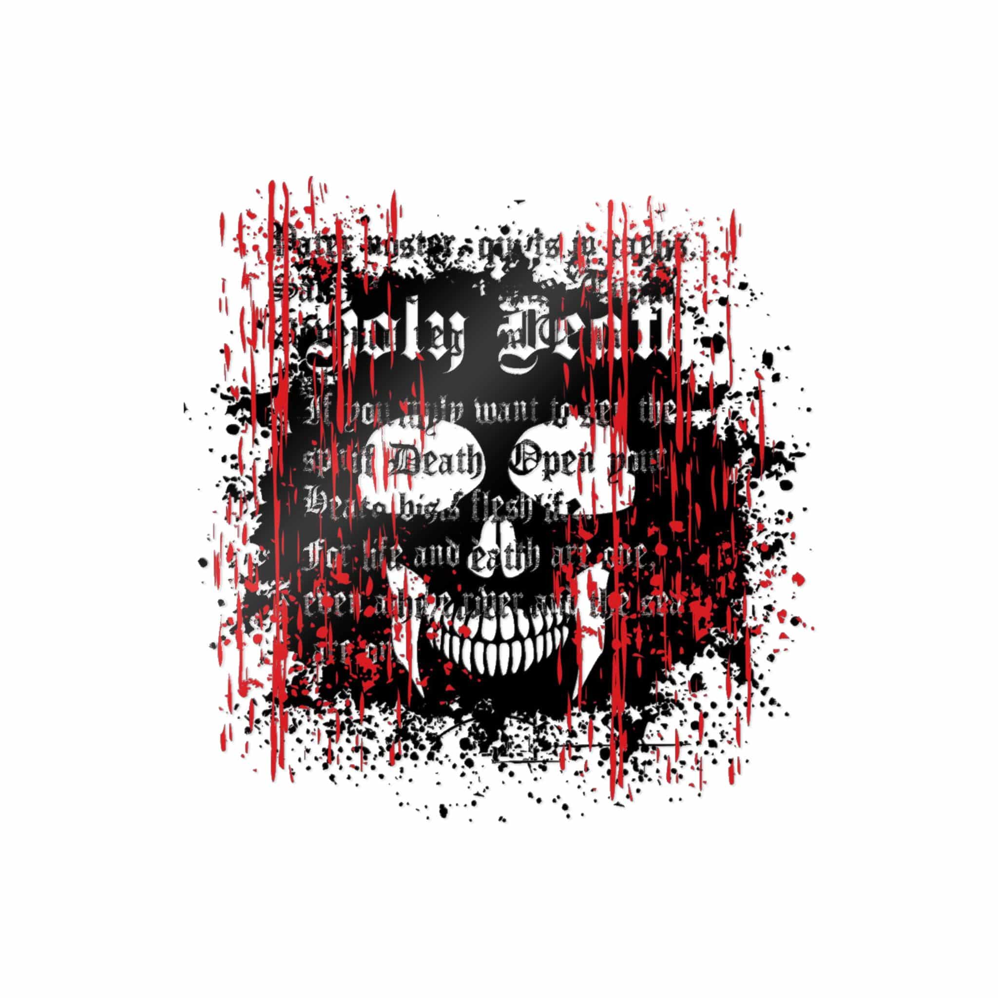 Gothic Sign With Skull Grunge Vintage Design T Shirts (22) Die Cut Stickers Dtf - Image 5