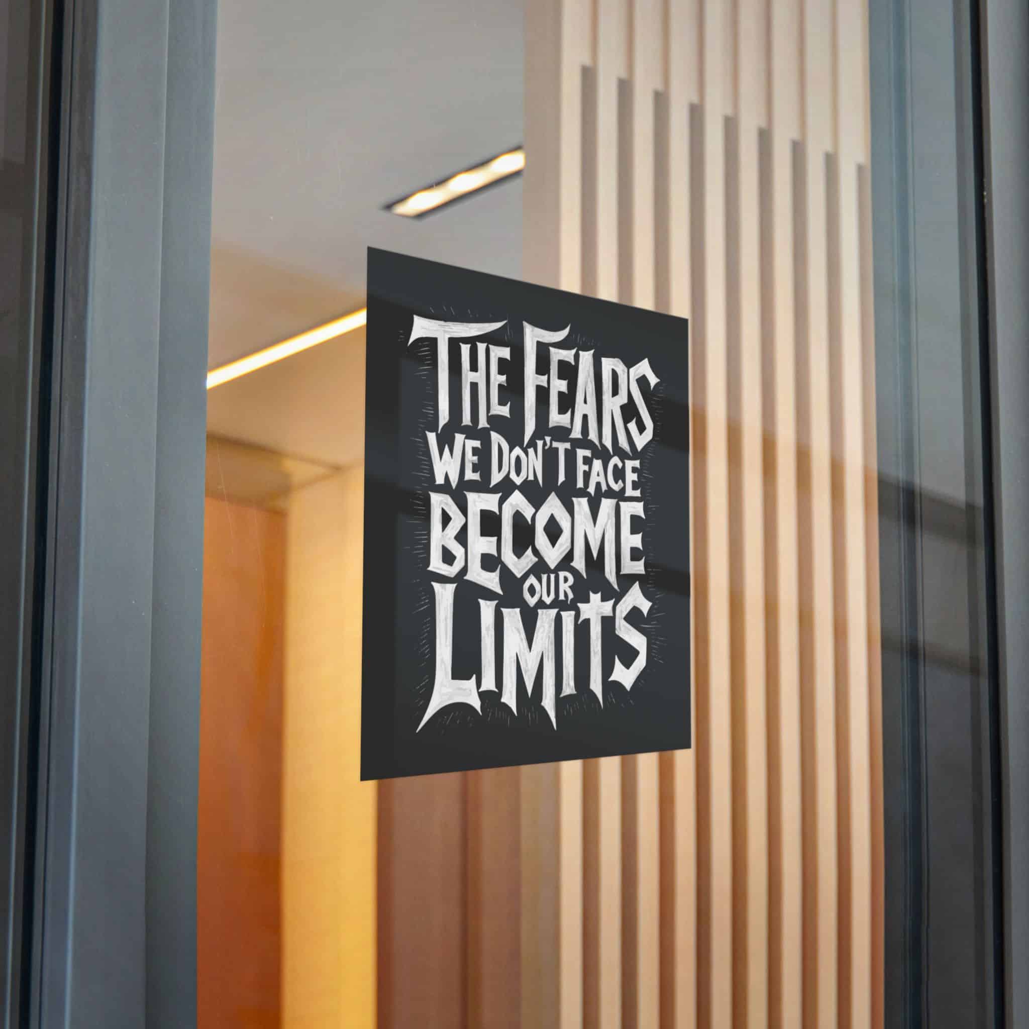 The Fears We Dont Face Become Our Limits Die Cut Stickers Dtf - Image 28