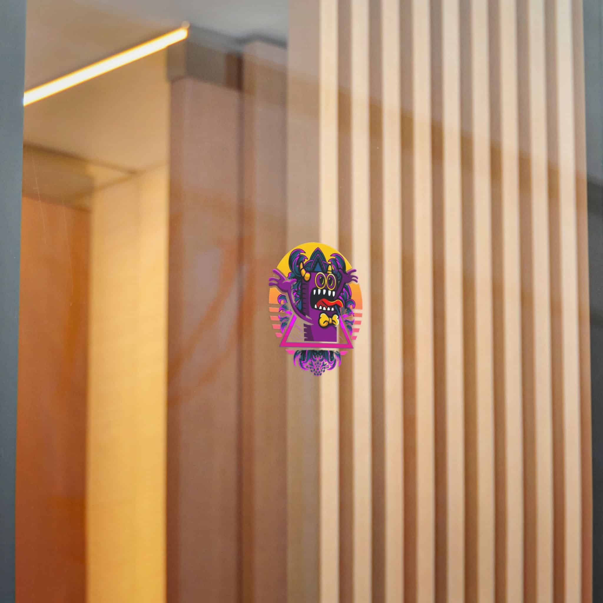 Surprised Purple Monster With Yellow Bow Tie Die Cut Stickers Dtf - Image 18