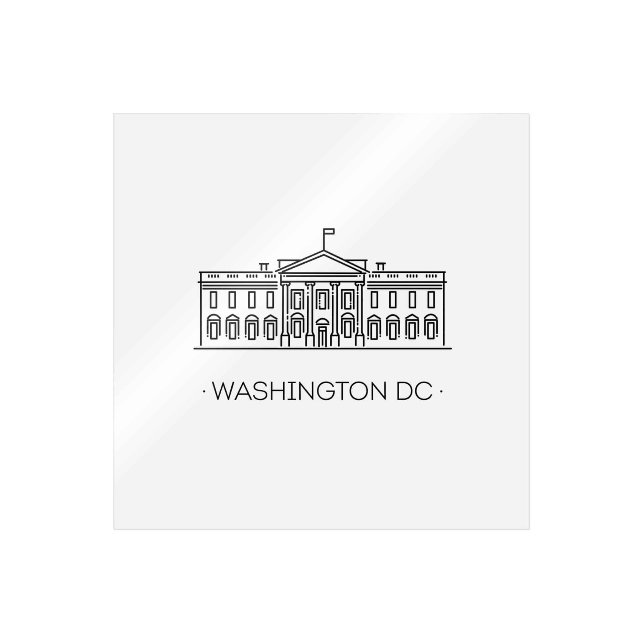 Washington Dc Die Cut Stickers Dtf - Image 13