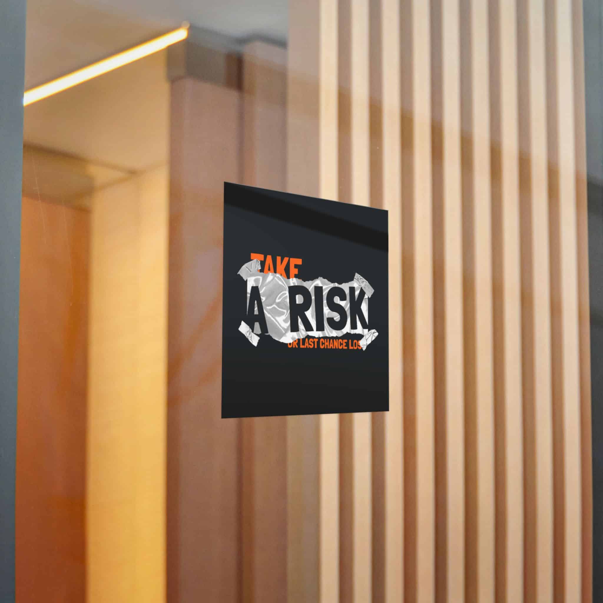 Take A Risk Slogan Simple Vintage Fashion Die Cut Stickers Dtf - Image 14