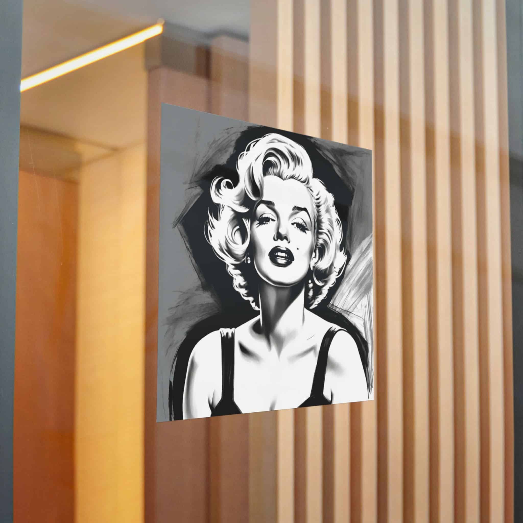 Marilyn Monroe Drawing Die Cut Stickers Dtf - Image 22