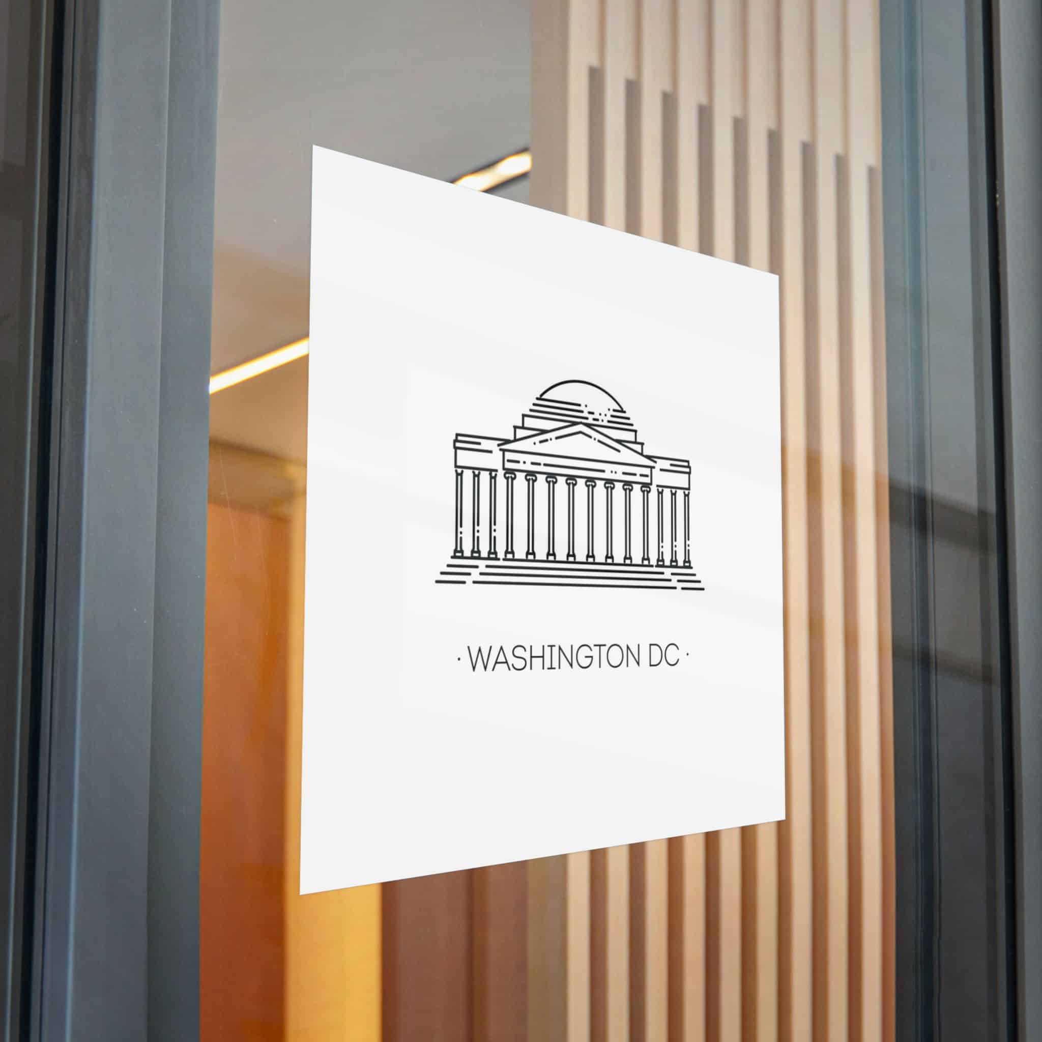 Washington Dc Die Cut Stickers Dtf - Image 32