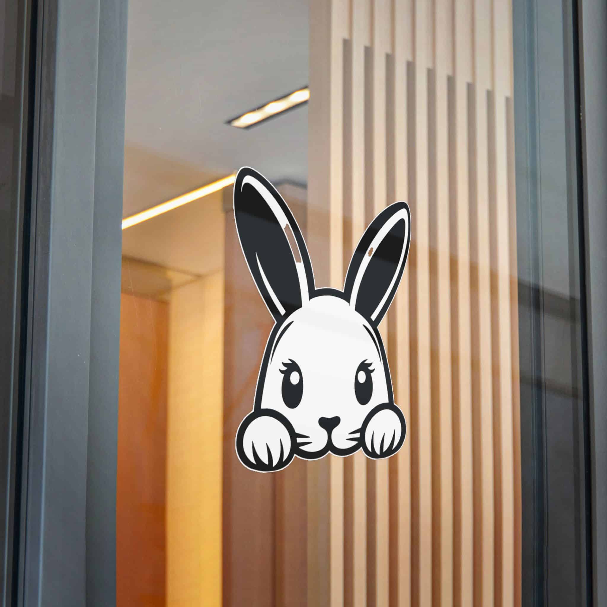 Peeking Rabit Die Cut Stickers Dtf - Image 30