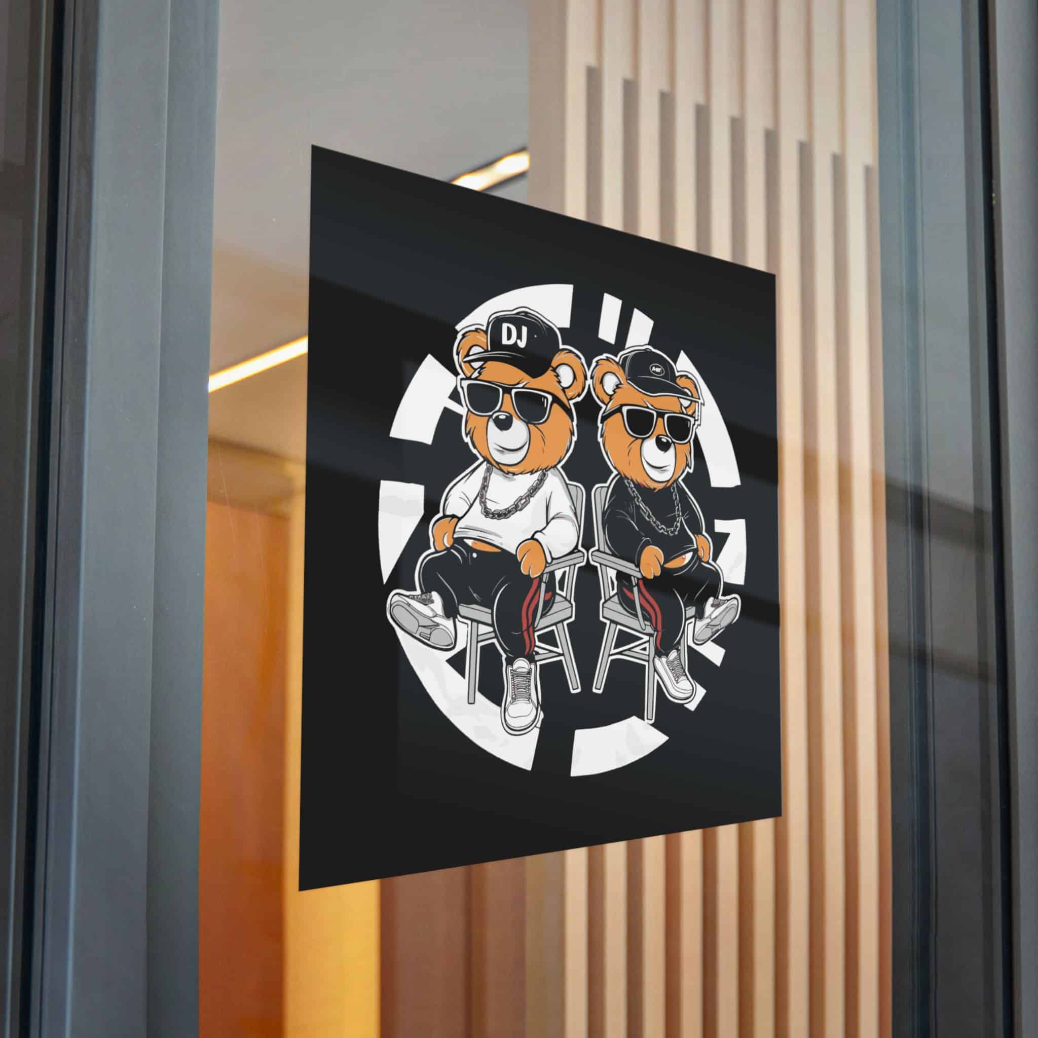 Funny Bear Cartoon T Shirt Design Die Cut Stickers Dtf - Image 32