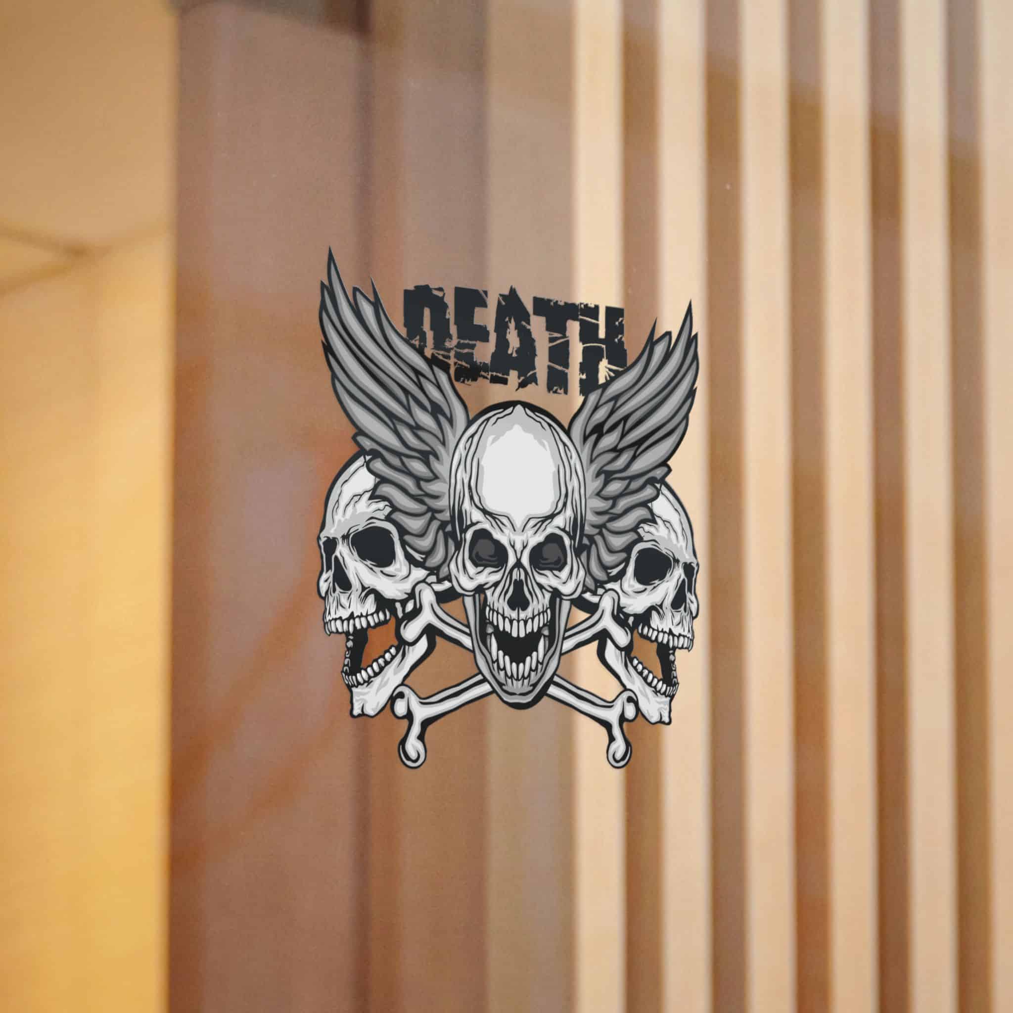 Gothic Sign With Skull Grunge Vintage Design T Shirts (6) Die Cut Stickers Dtf - Image 6