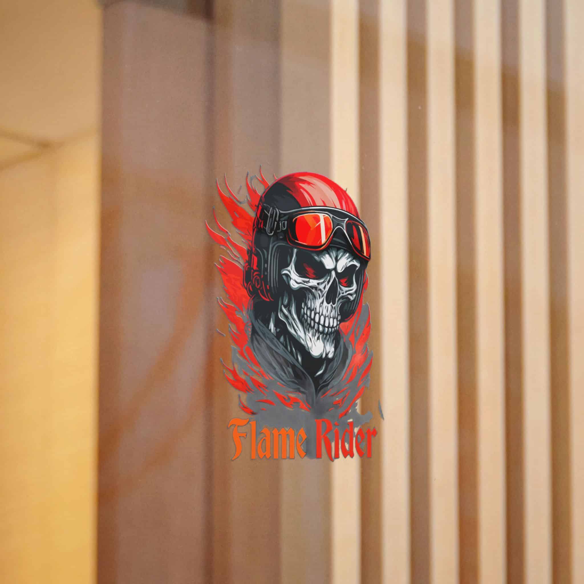 Flame Rider Die Cut Stickers Dtf - Image 12