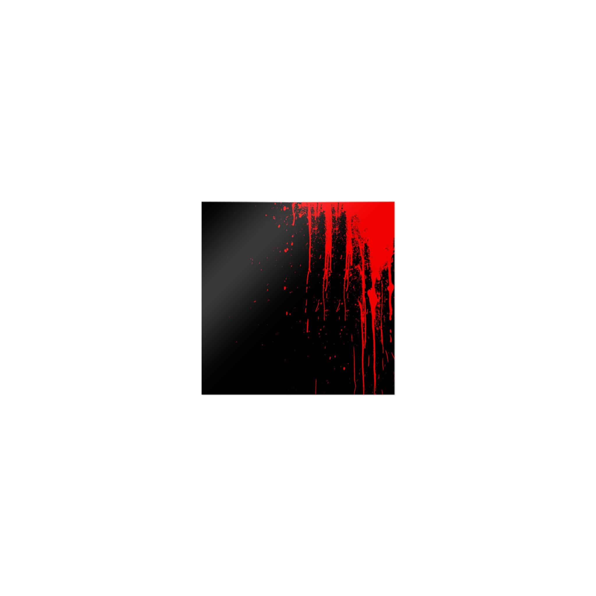 Red Blood Splatter On A Black Background 1508 Die Cut Stickers Dtf - Image 17