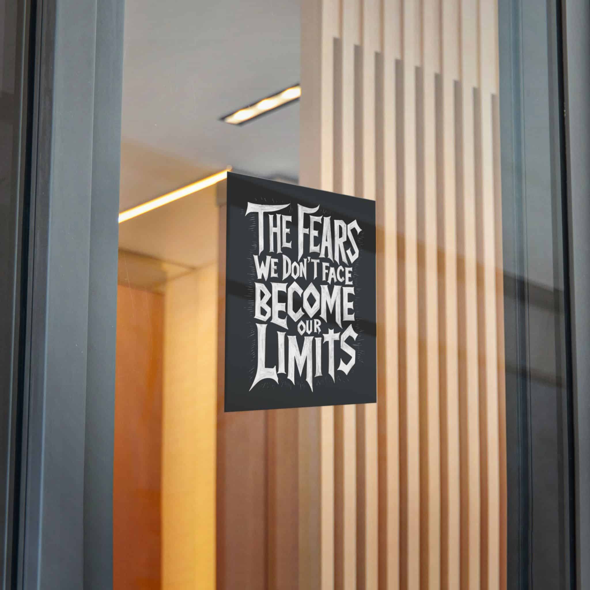 The Fears We Dont Face Become Our Limits Die Cut Stickers Dtf - Image 26