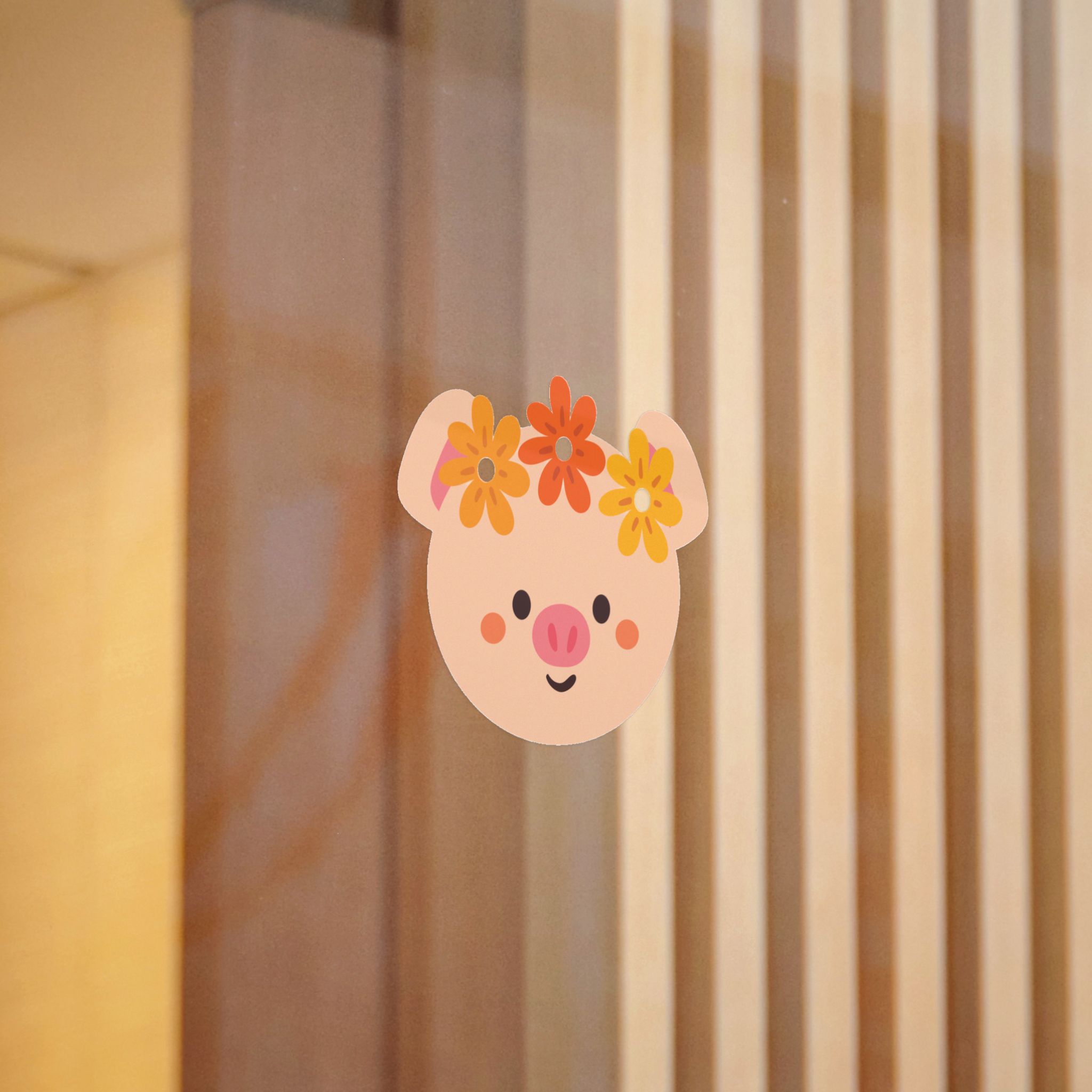 Cute Cartoon Art Nursery Room Decor(5) Die Cut Stickers Dtf - Image 6