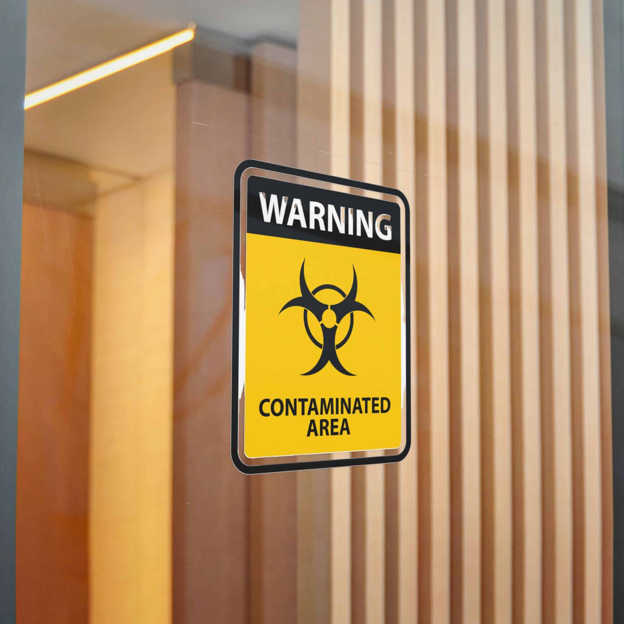 Warning Contaminated Area Die Cut Stickers Dtf - Image 22