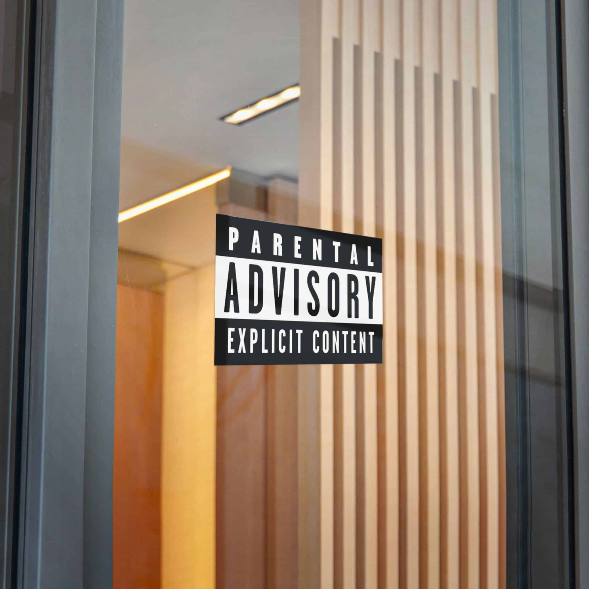 Parental Advisory Explicit Content Logo Vector Copia Die Cut Stickers Dtf - Image 26
