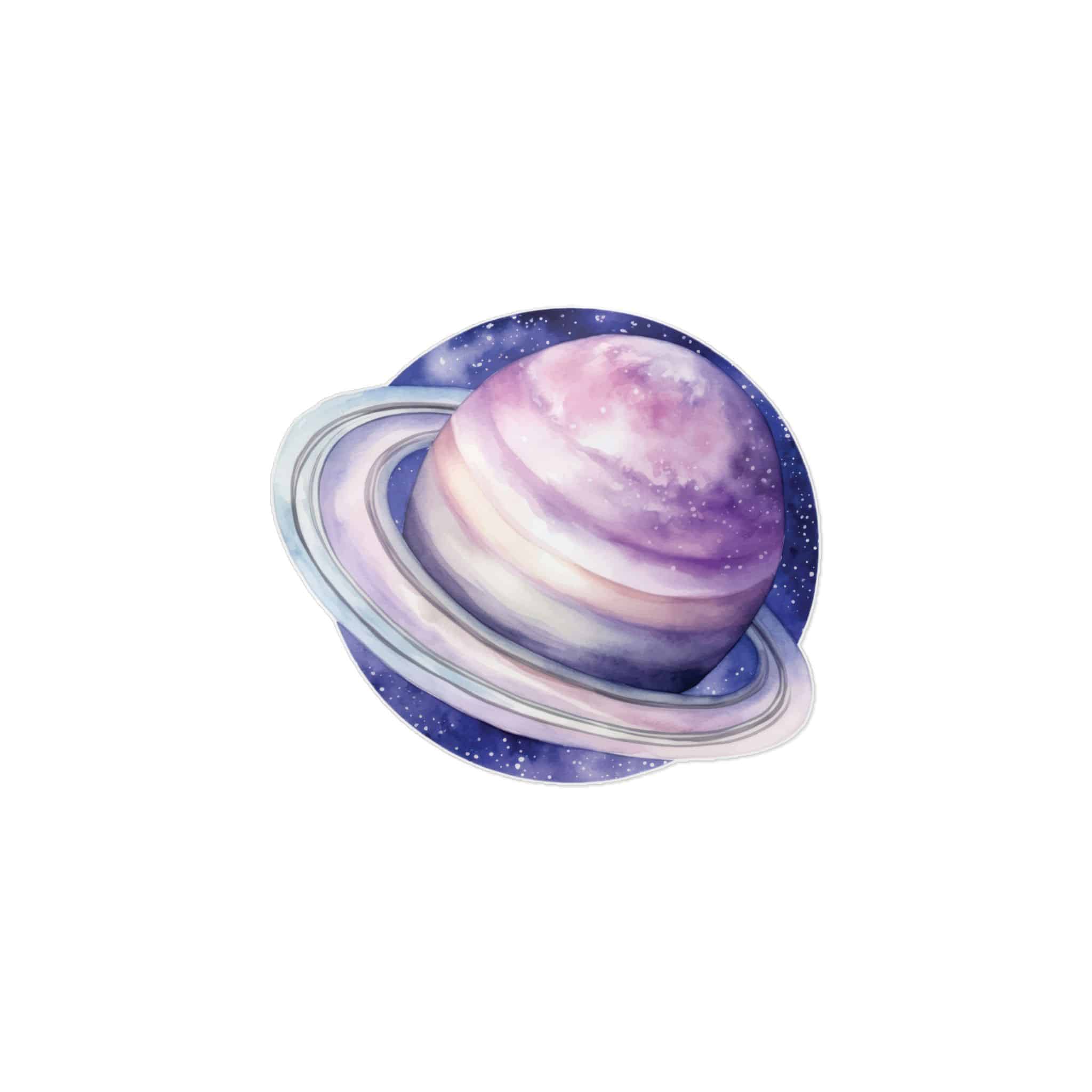 Saturn Planet Die Cut Stickers Dtf - Image 11