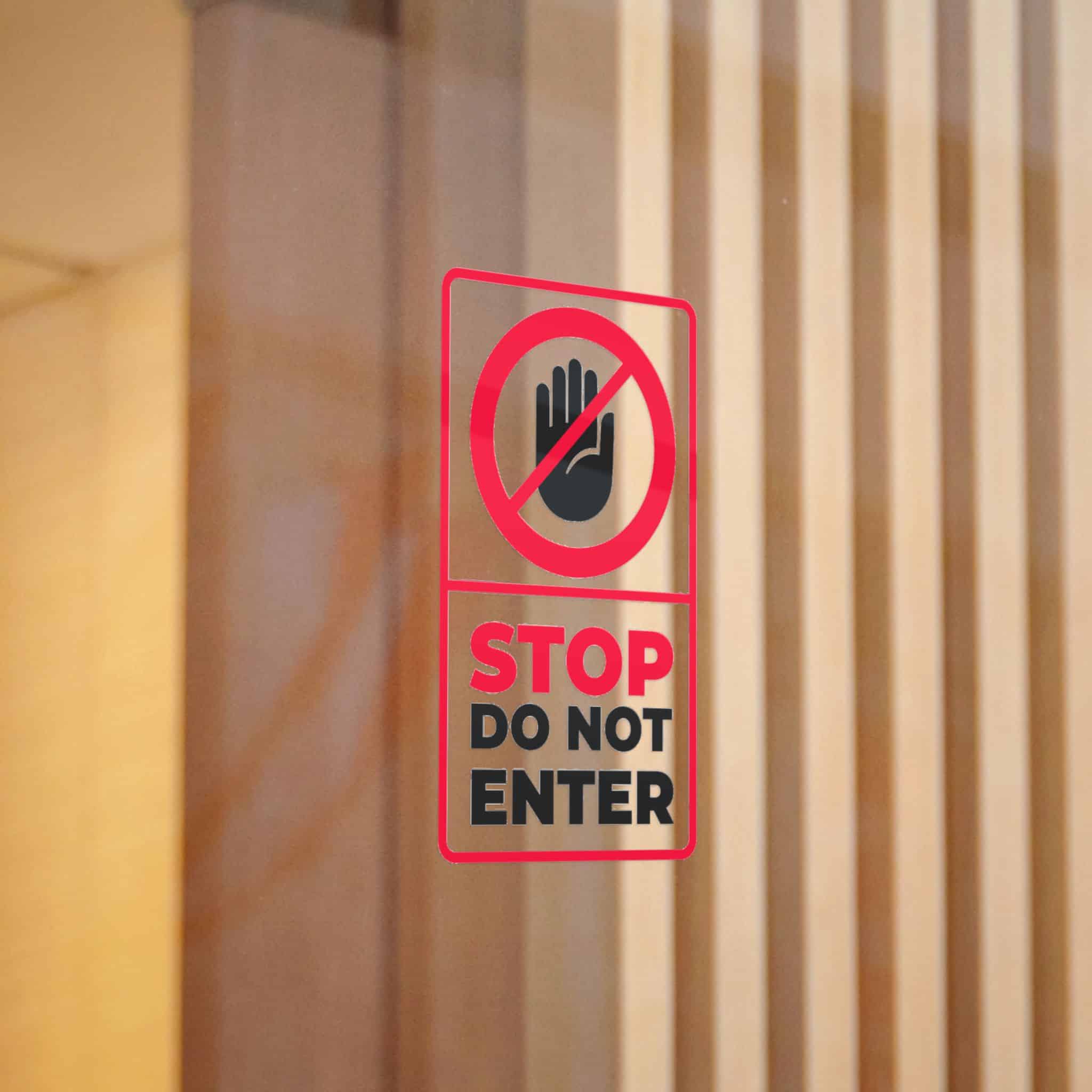 Stop Do Not Enter 184623 Die Cut Stickers Dtf - Image 12