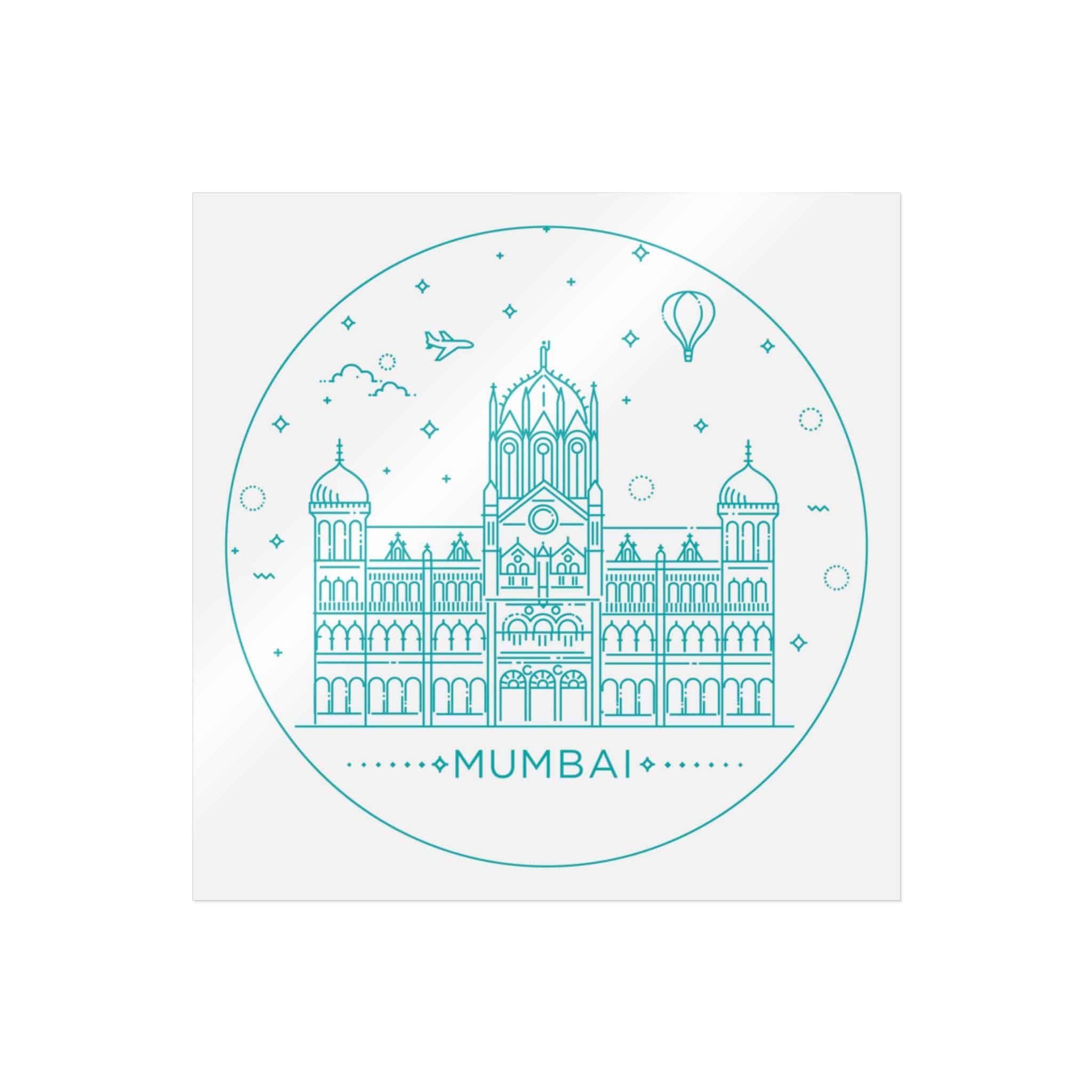 Mumbai Chhatrapati Die Cut Stickers Dtf - Image 3