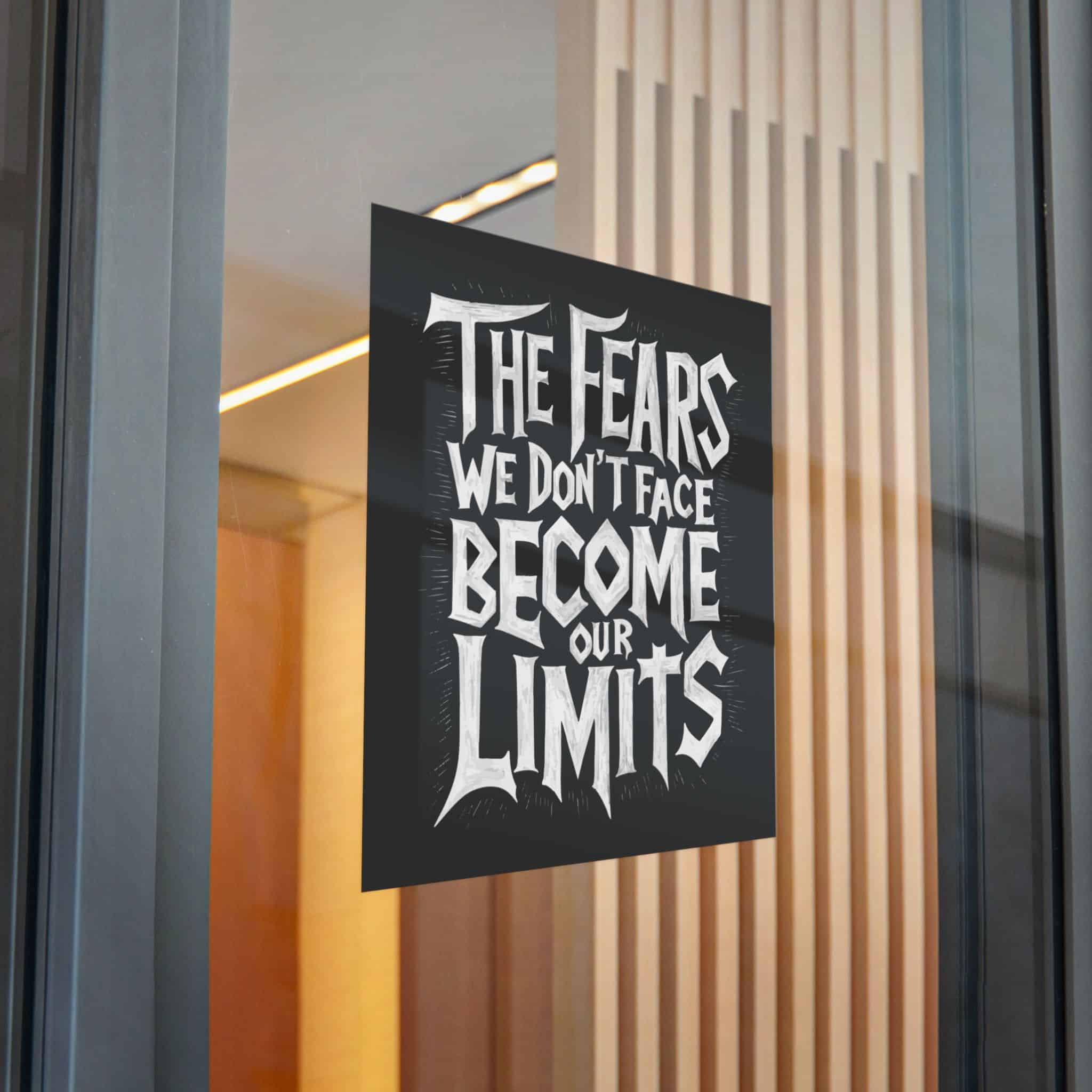The Fears We Dont Face Become Our Limits Die Cut Stickers Dtf - Image 30
