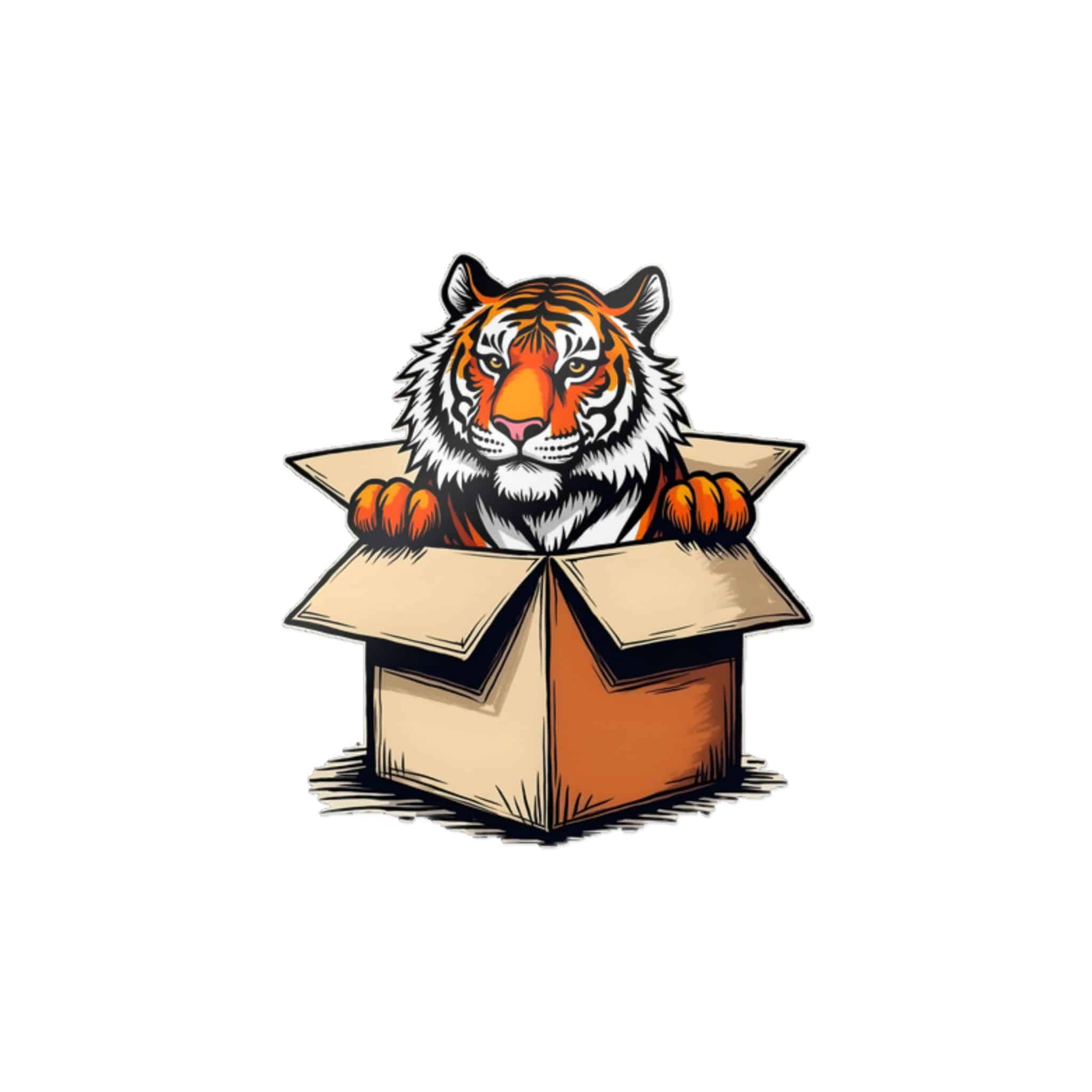 Tiger 2 Die Cut Stickers Dtf
