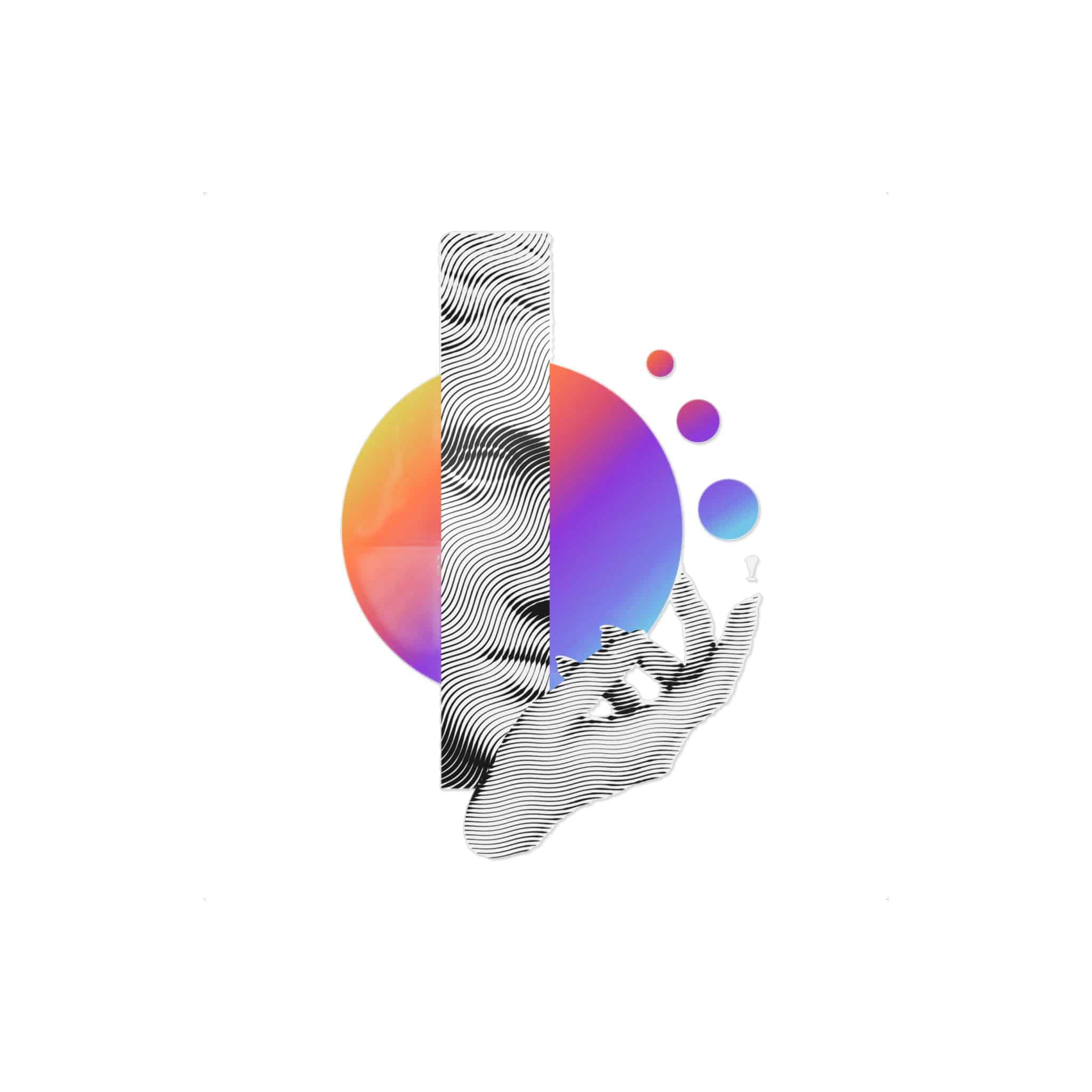 Greece Modern Face With Contemporary Element Die Cut Stickers Dtf - Image 25