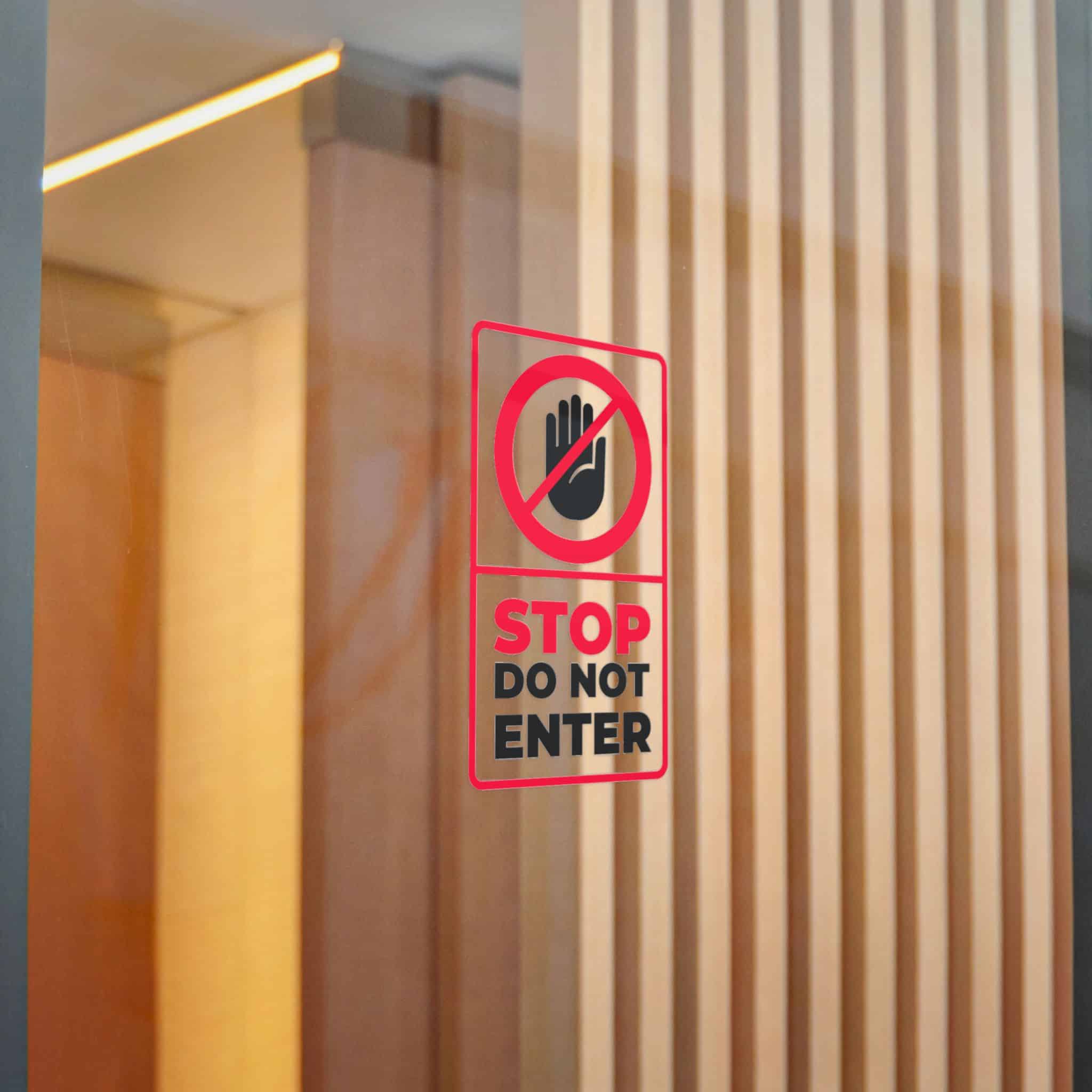 Stop Do Not Enter 184623 Die Cut Stickers Dtf - Image 20