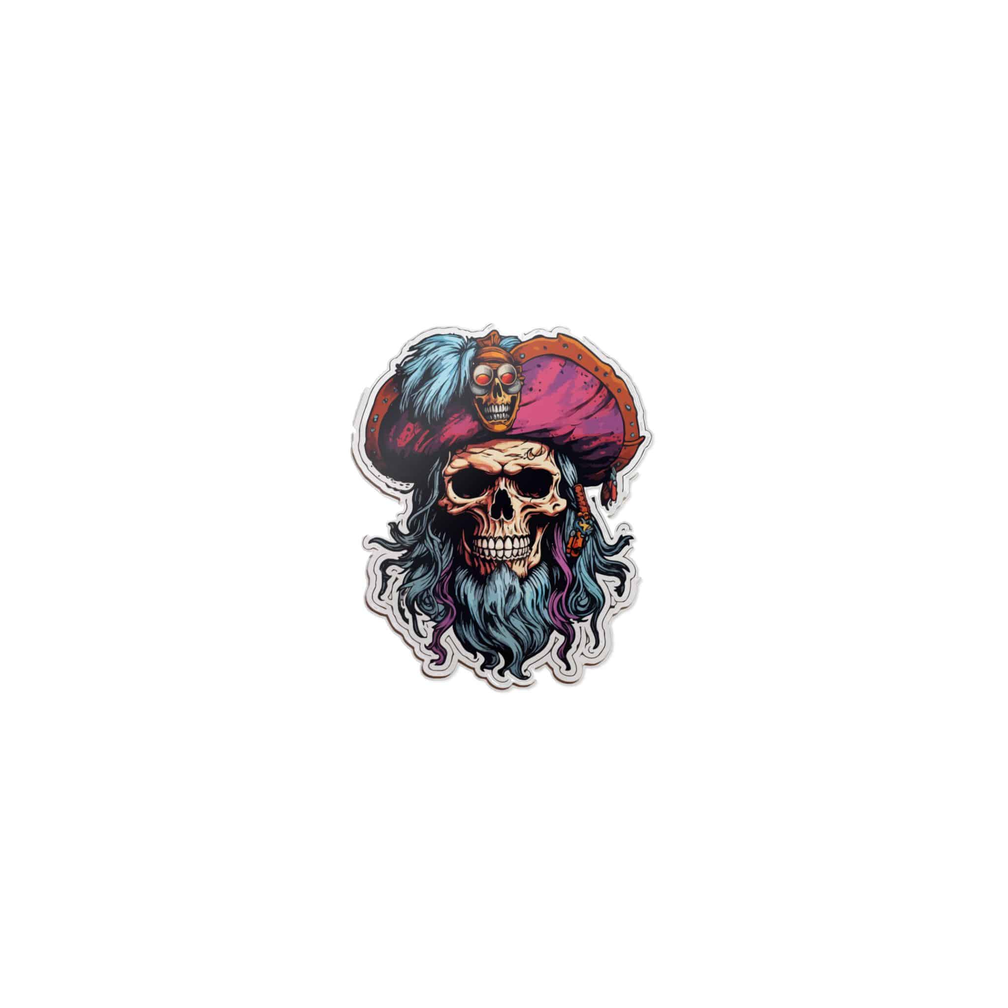 Skull Pirate Die Cut Stickers Dtf - Image 9