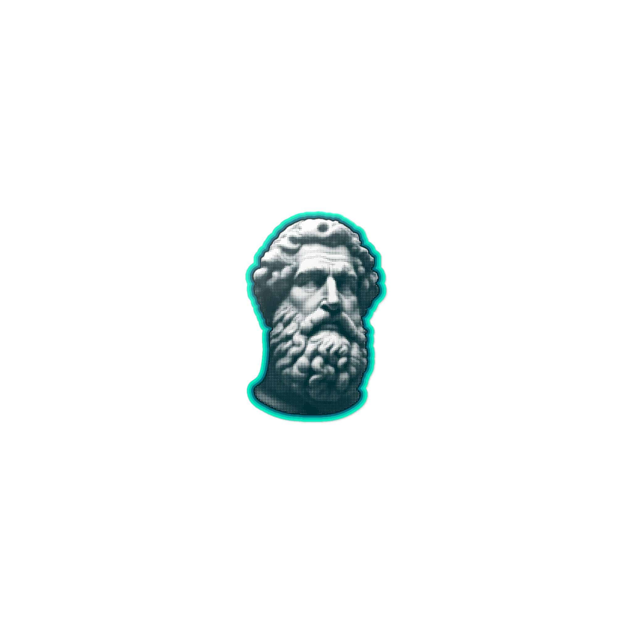 Halftone Vector Greece Modern Face Statue With Contemporary Pop Art Style Copia Die Cut Stickers Dtf - Image 9