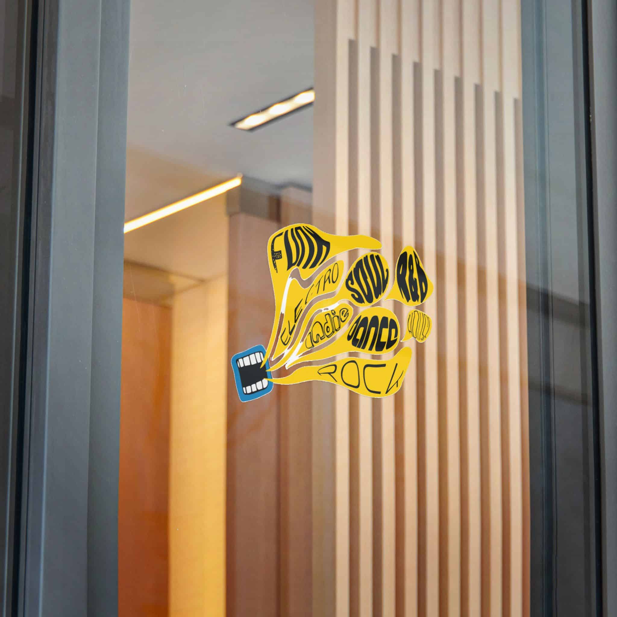 Yellow Object With Word Rock It Die Cut Stickers Dtf - Image 32