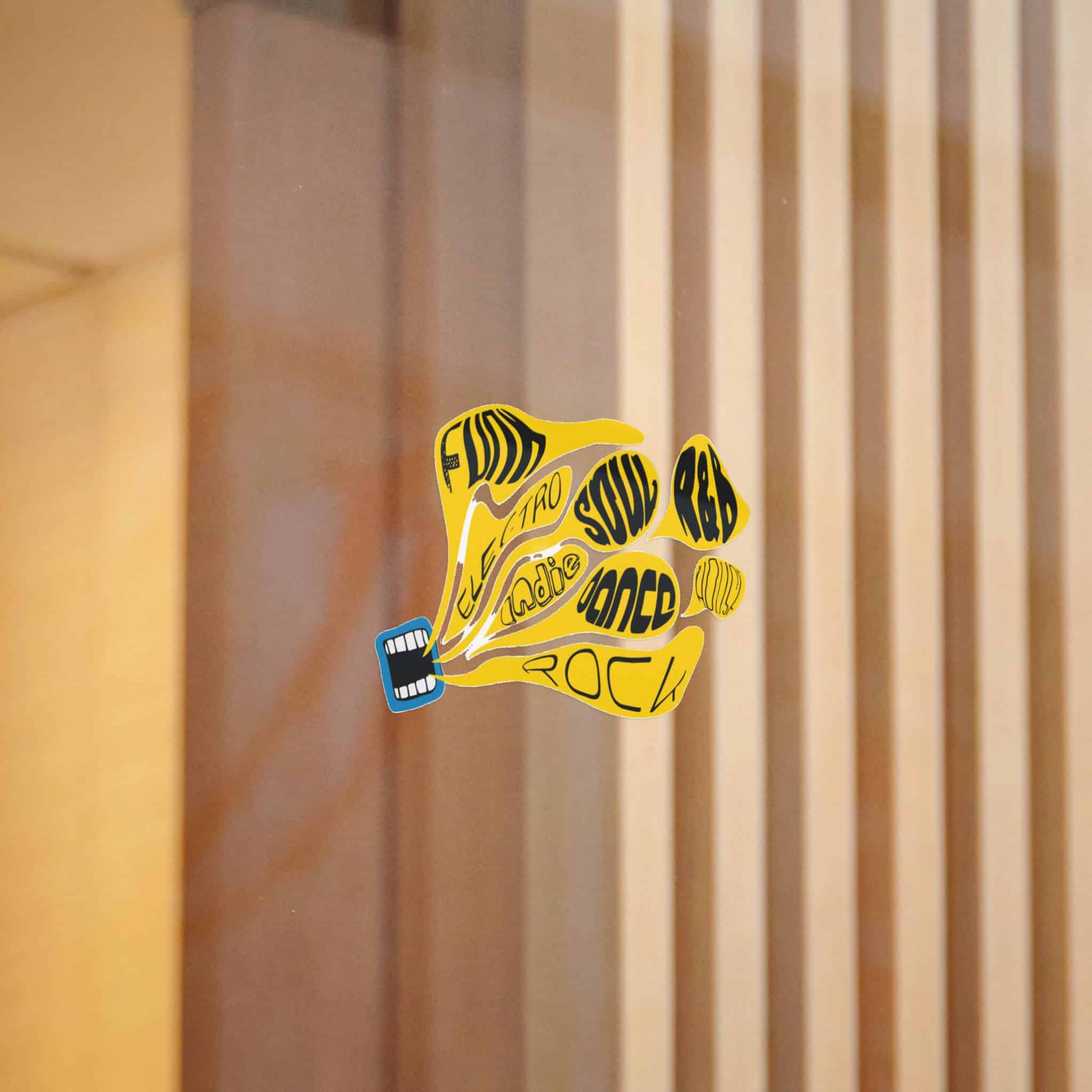 Yellow Object With Word Rock It Die Cut Stickers Dtf - Image 12