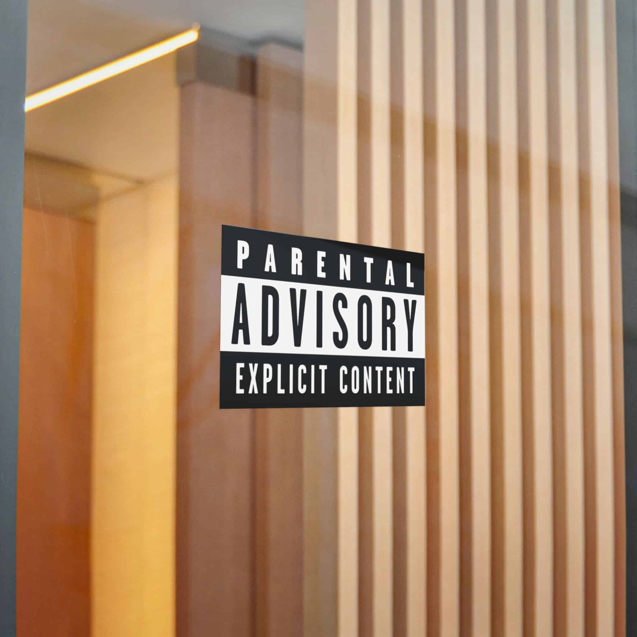 Parental Advisory Explicit Content Logo Vector Copia Die Cut Stickers Dtf - Image 16