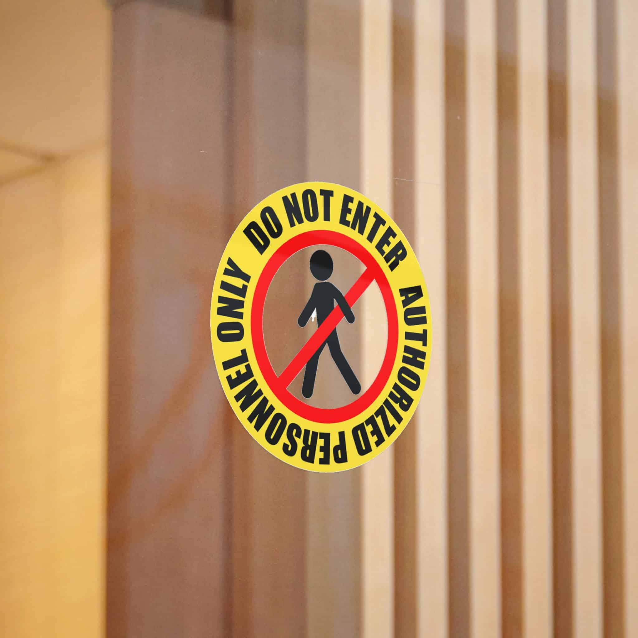 Personnel Only Die Cut Stickers Dtf - Image 6