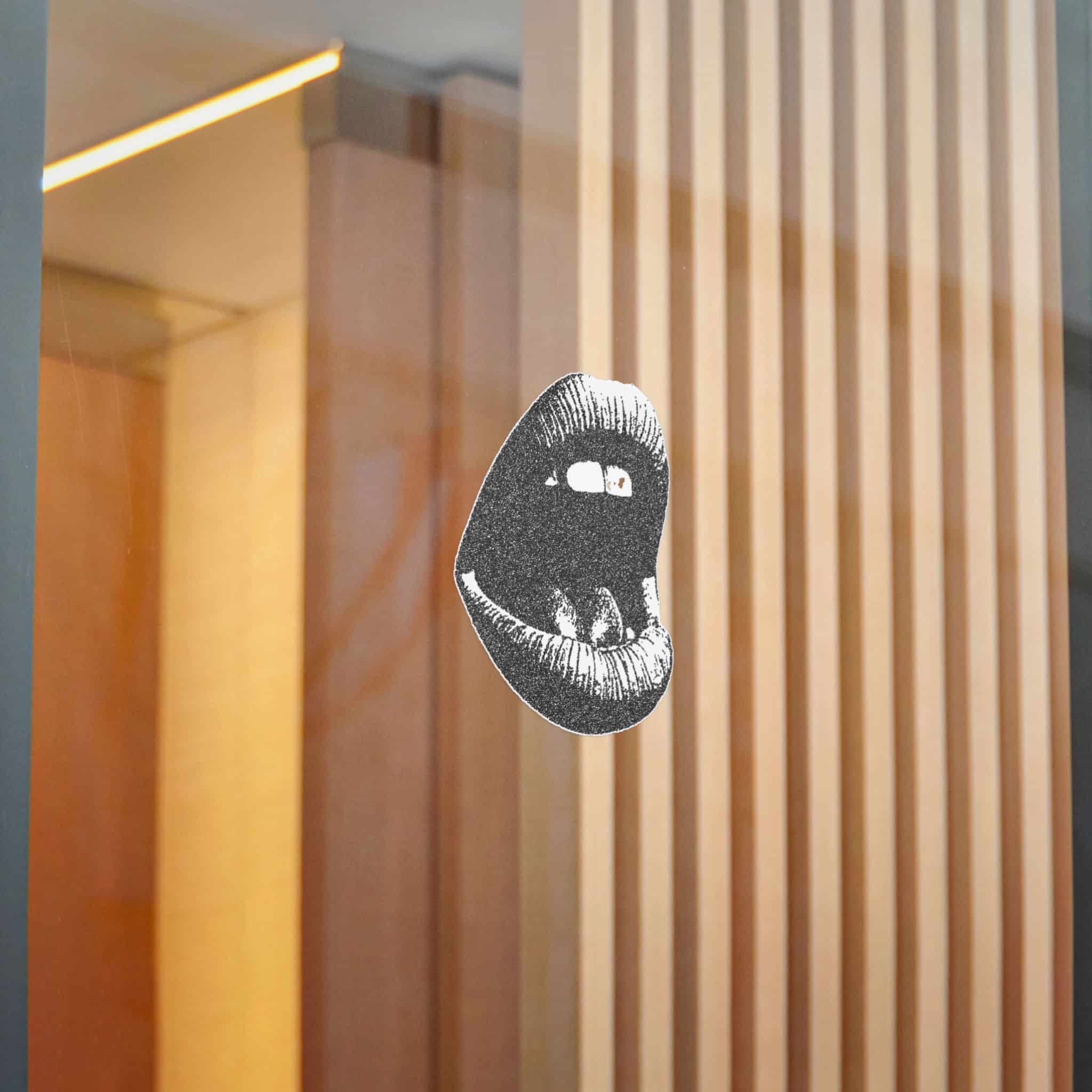 Vector Mouth Scream Trendy Retro Photocopy Grain Effect Modern Stipple Dots 2 Die Cut Stickers Dtf - Image 16