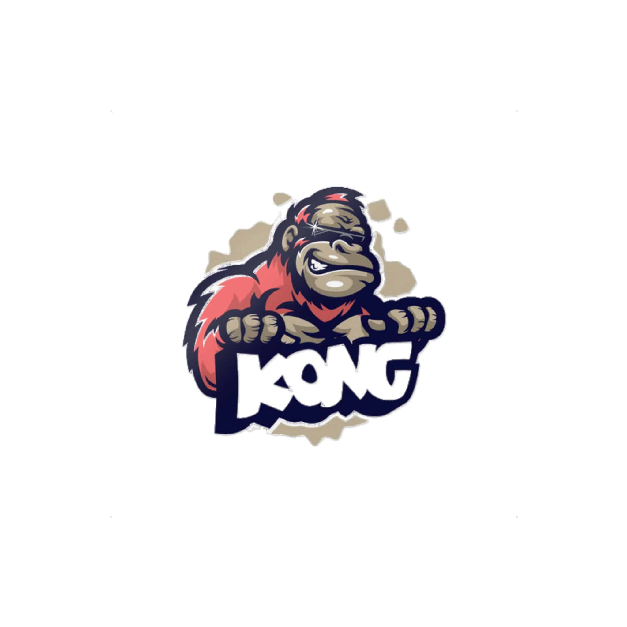 Kong Mascot Die Cut Stickers Dtf