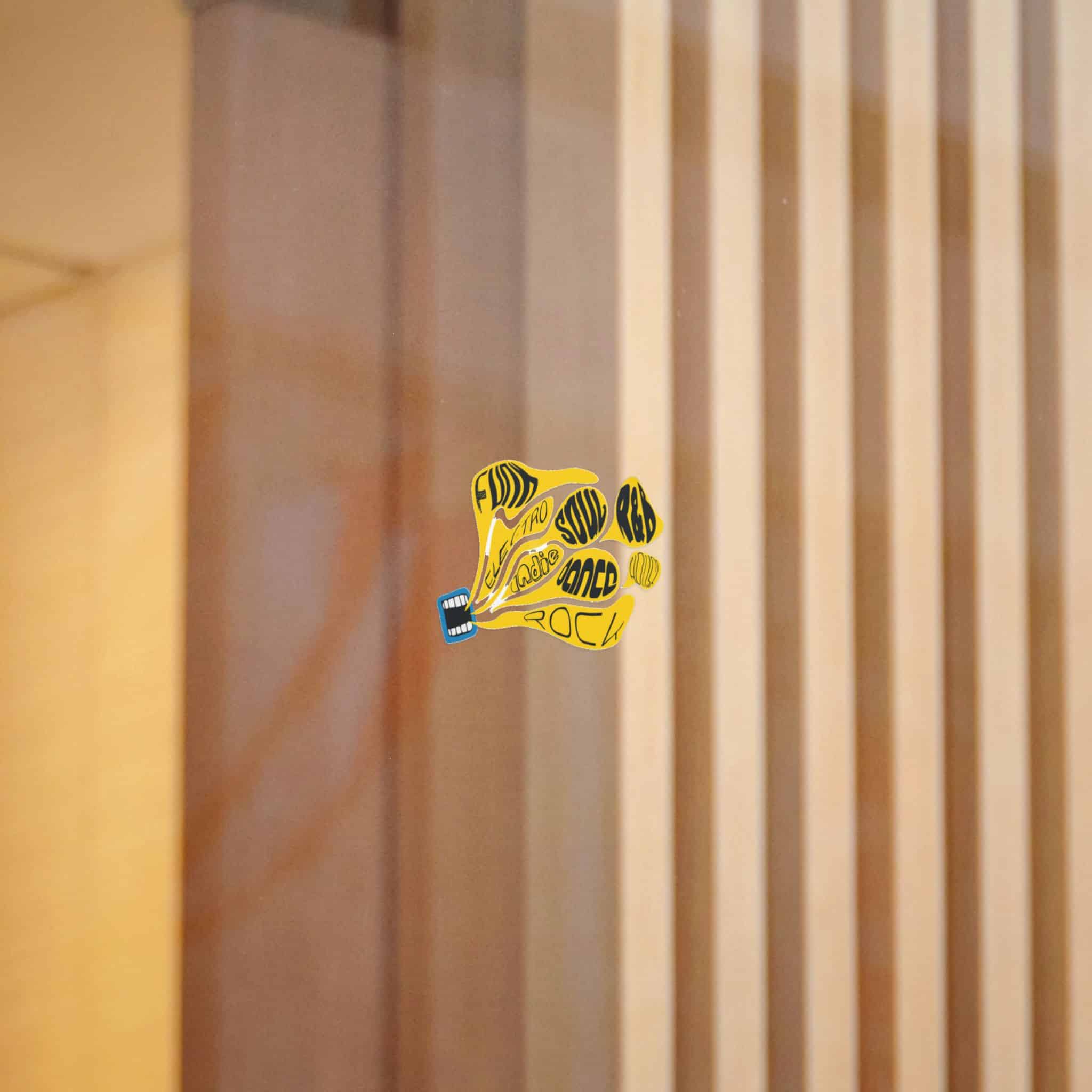 Yellow Object With Word Rock It Die Cut Stickers Dtf - Image 4