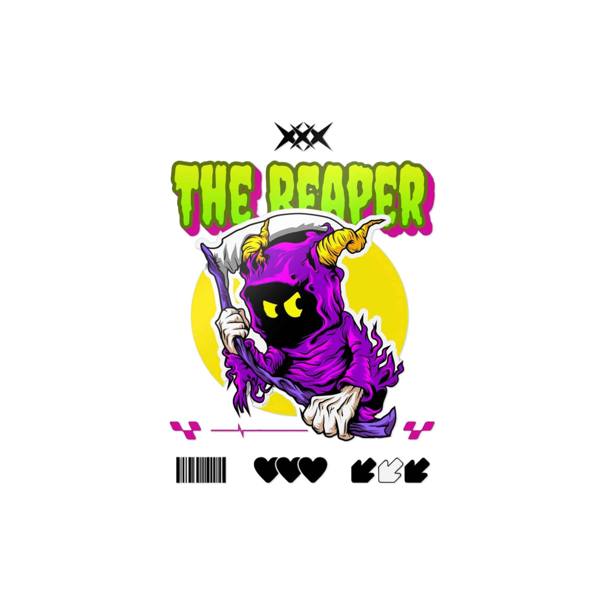 Typography Tshirt Design Reaper Die Cut Stickers Dtf - Image 11