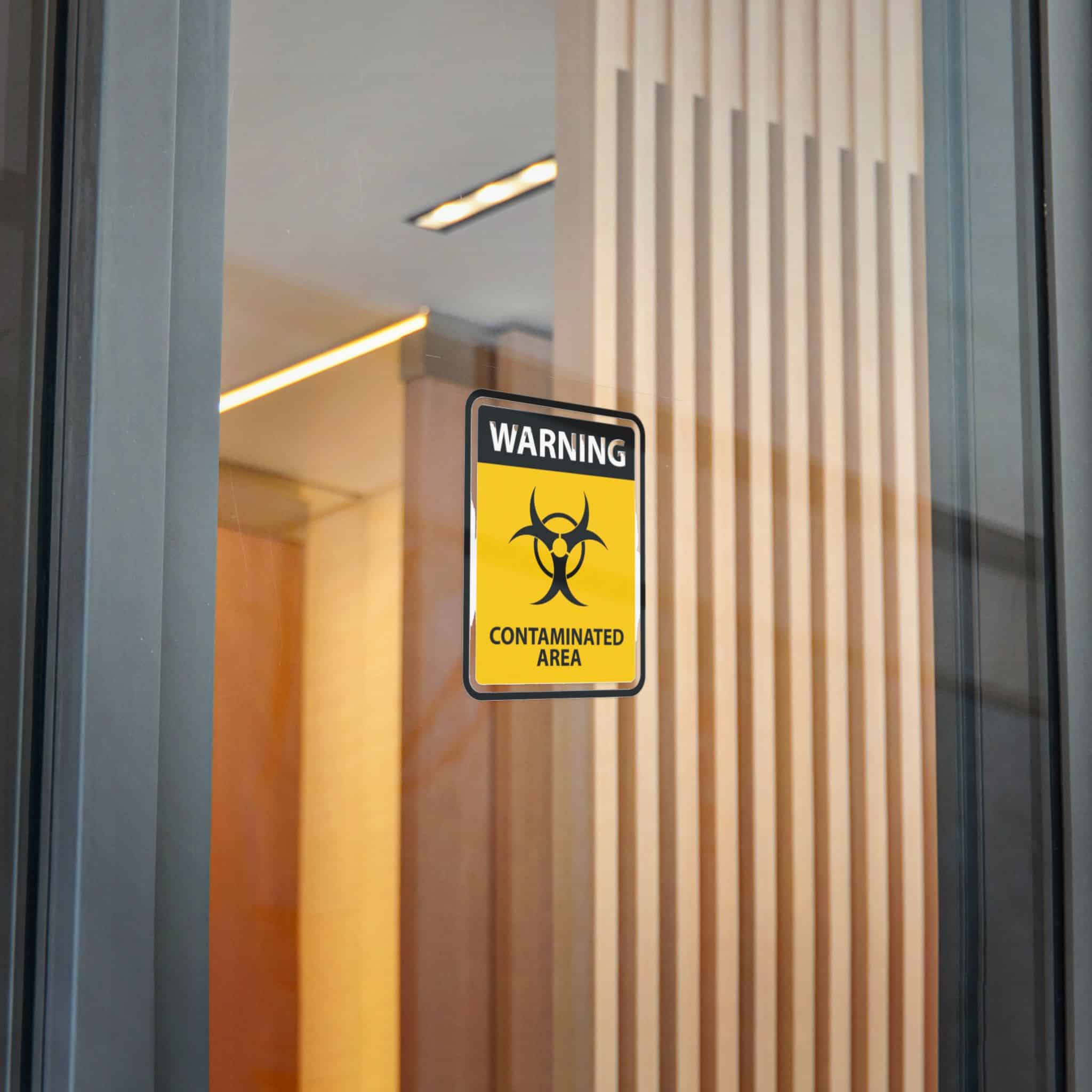 Warning Contaminated Area Die Cut Stickers Dtf - Image 24