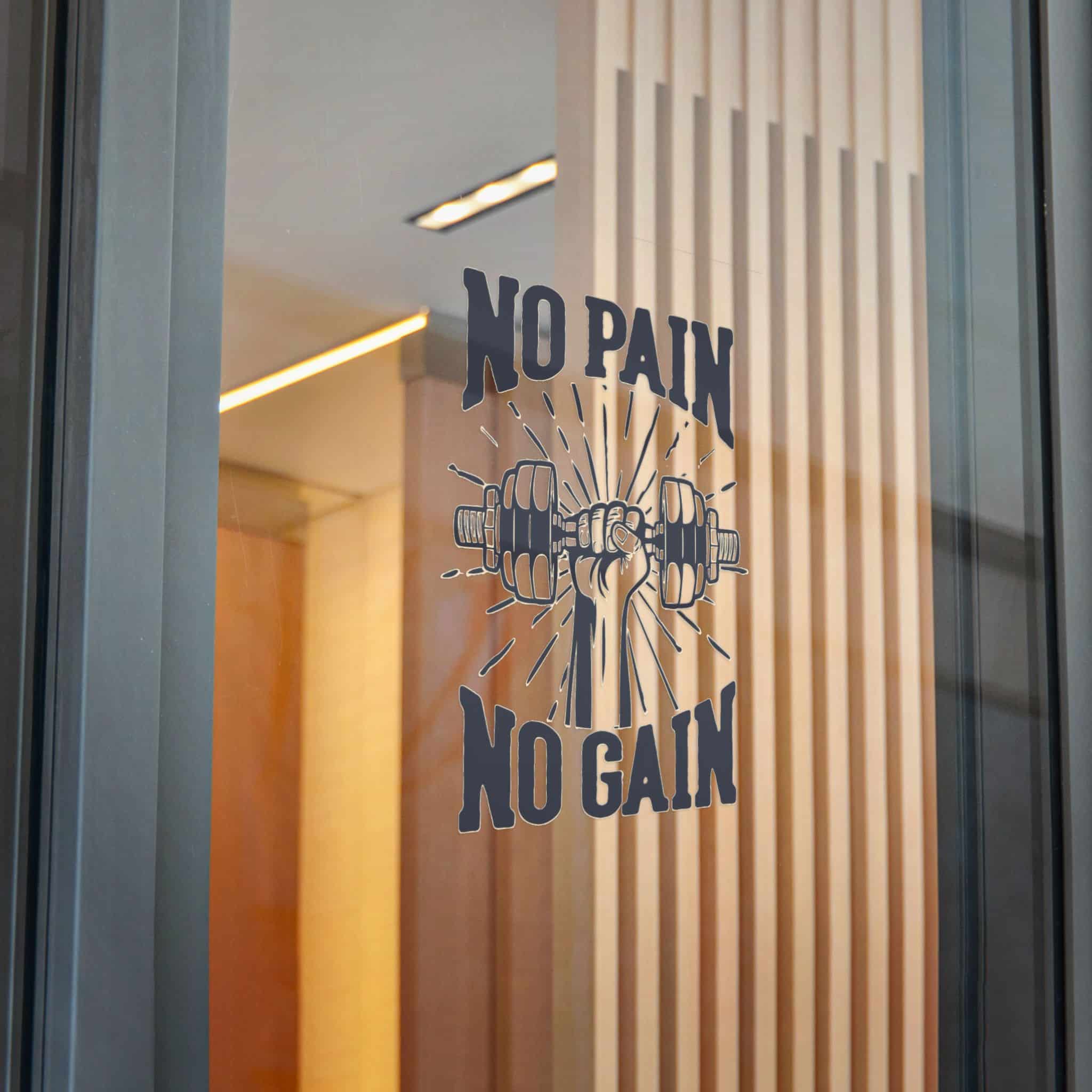 No Pain No Gain Copia Die Cut Stickers Dtf - Image 32