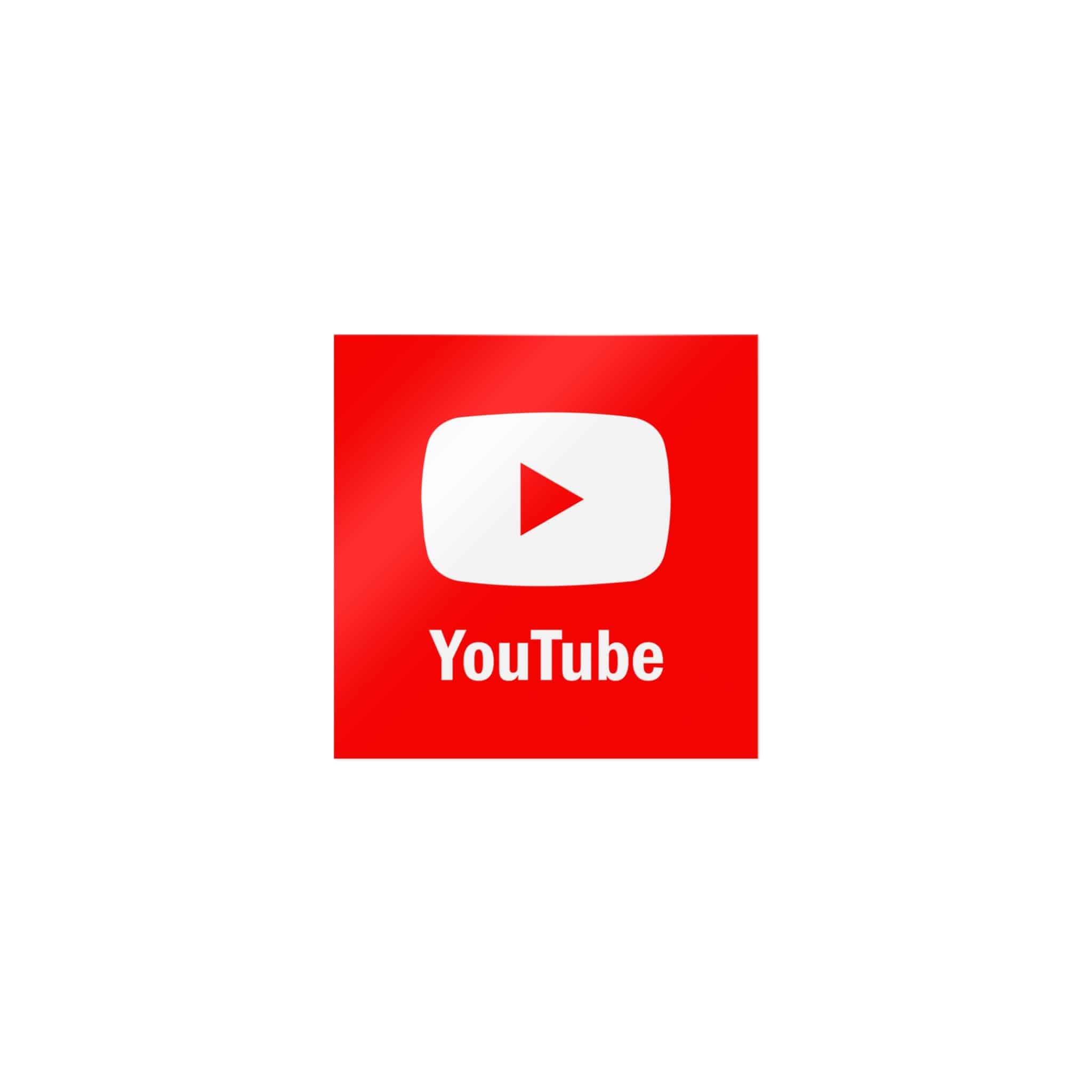 Youtube Die Cut Stickers Dtf - Image 9