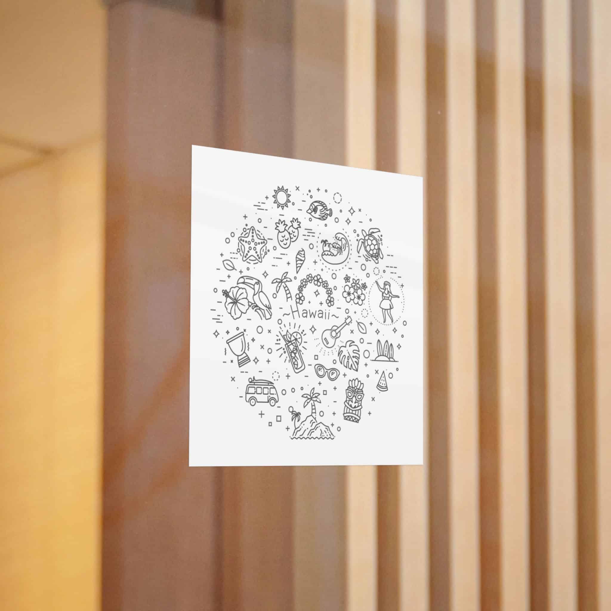 Hawaii Die Cut Stickers Dtf - Image 6