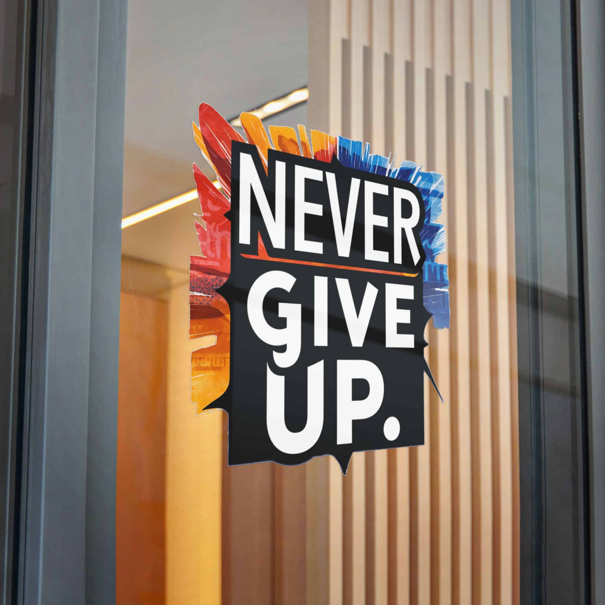 Never Give Up 2 1 Die Cut Stickers Dtf - Image 32