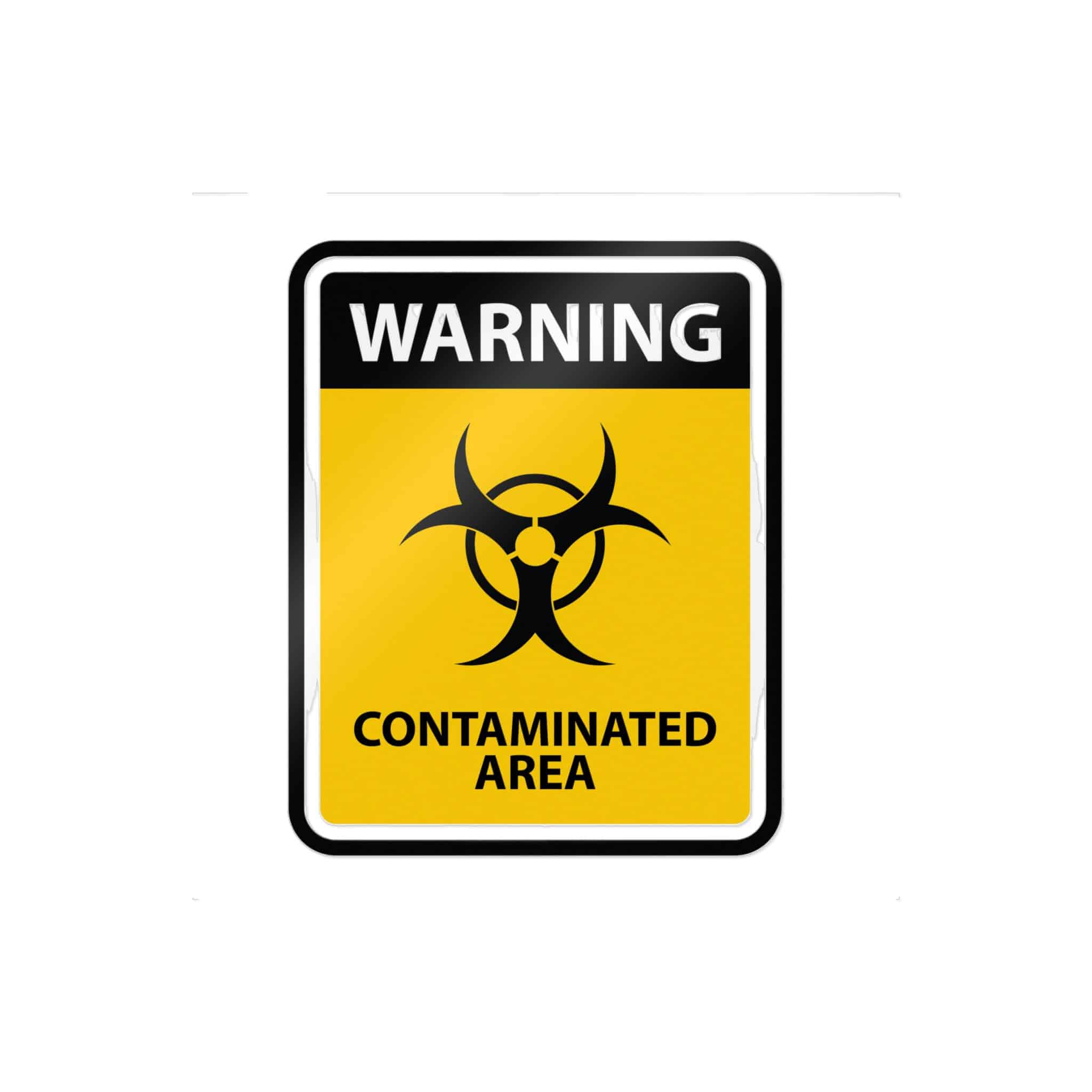 Warning Contaminated Area Die Cut Stickers Dtf - Image 19