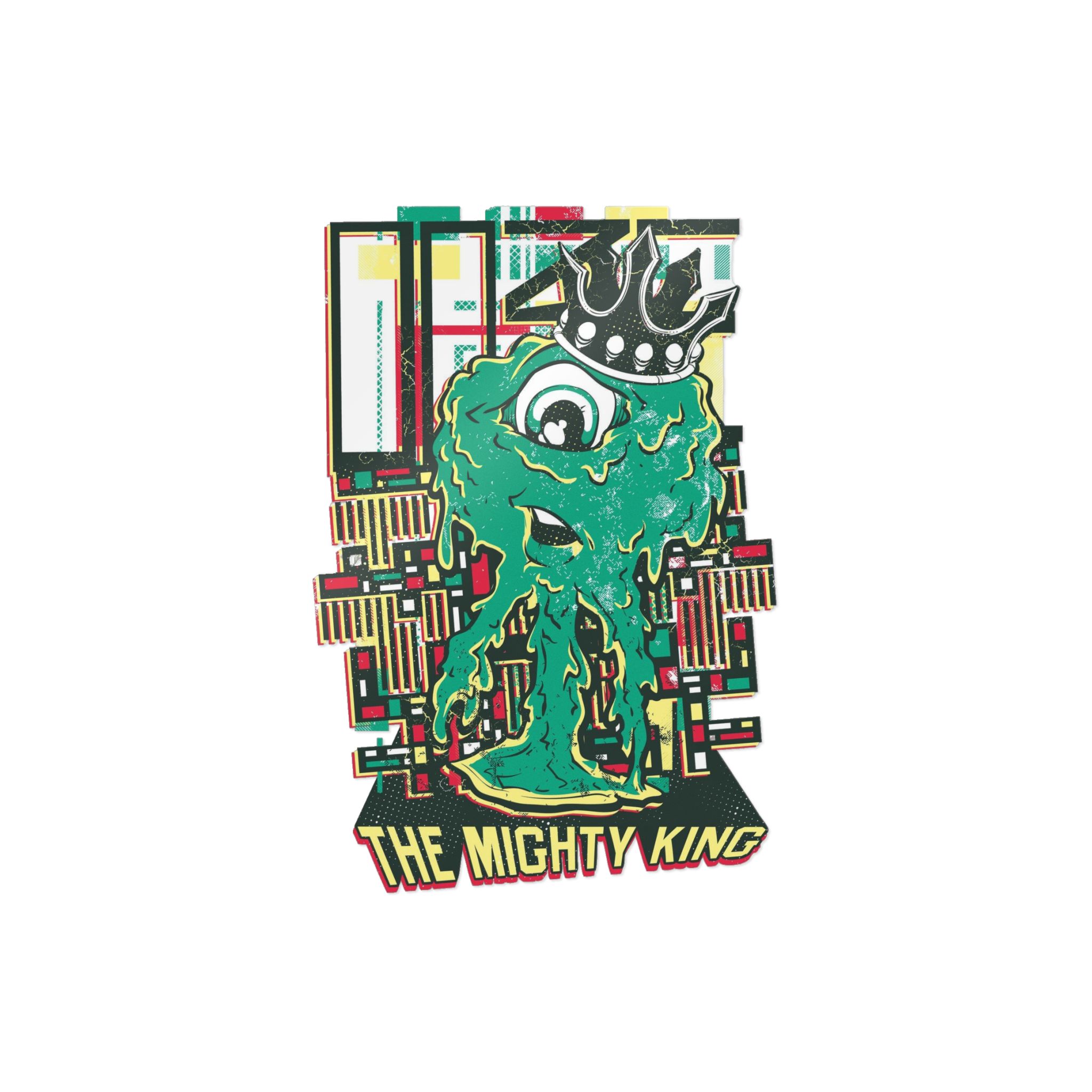 Cyclop Dripping Monster With Royal Crown Die Cut Stickers Dtf - Image 13