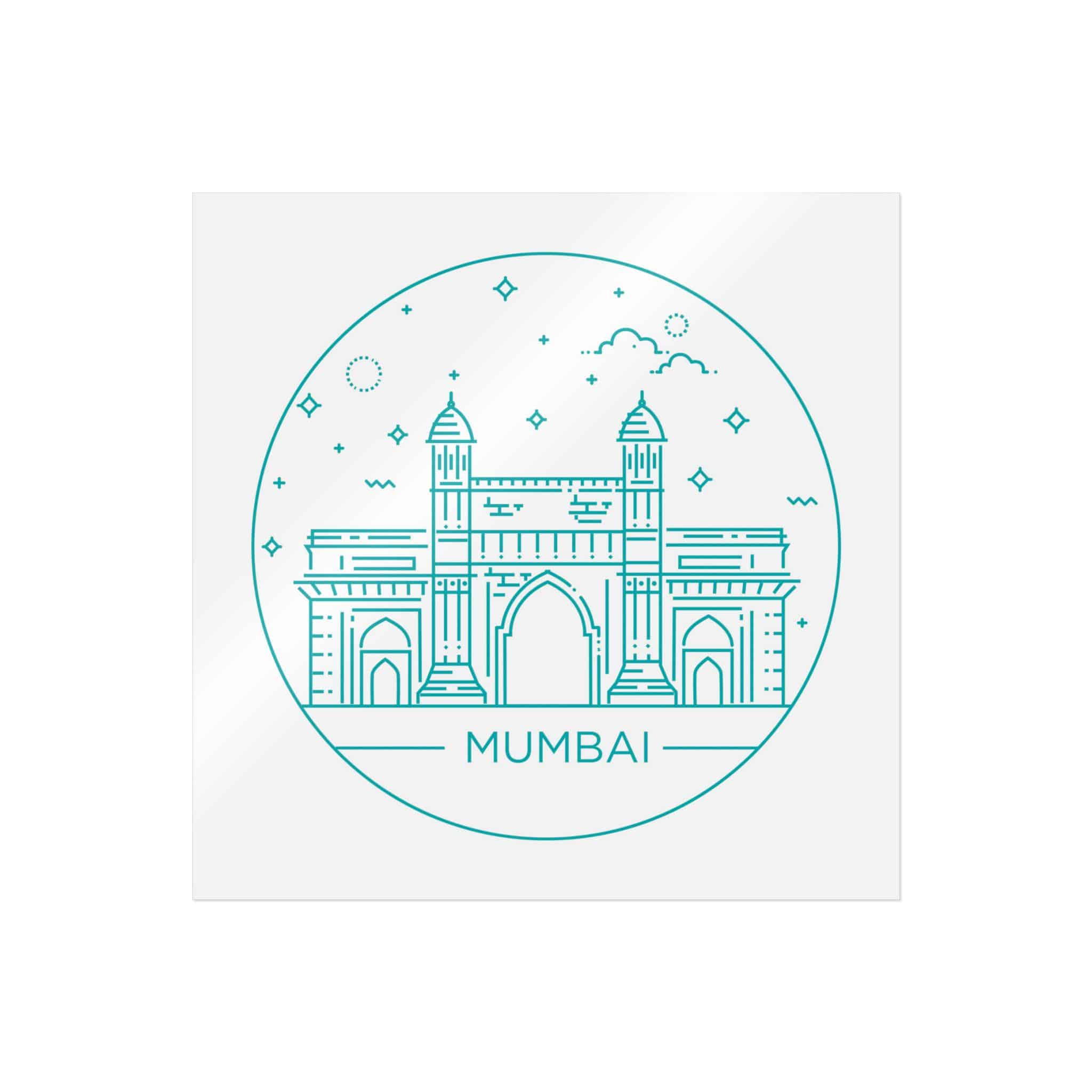Mumbai Gateway Die Cut Stickers Dtf - Image 13