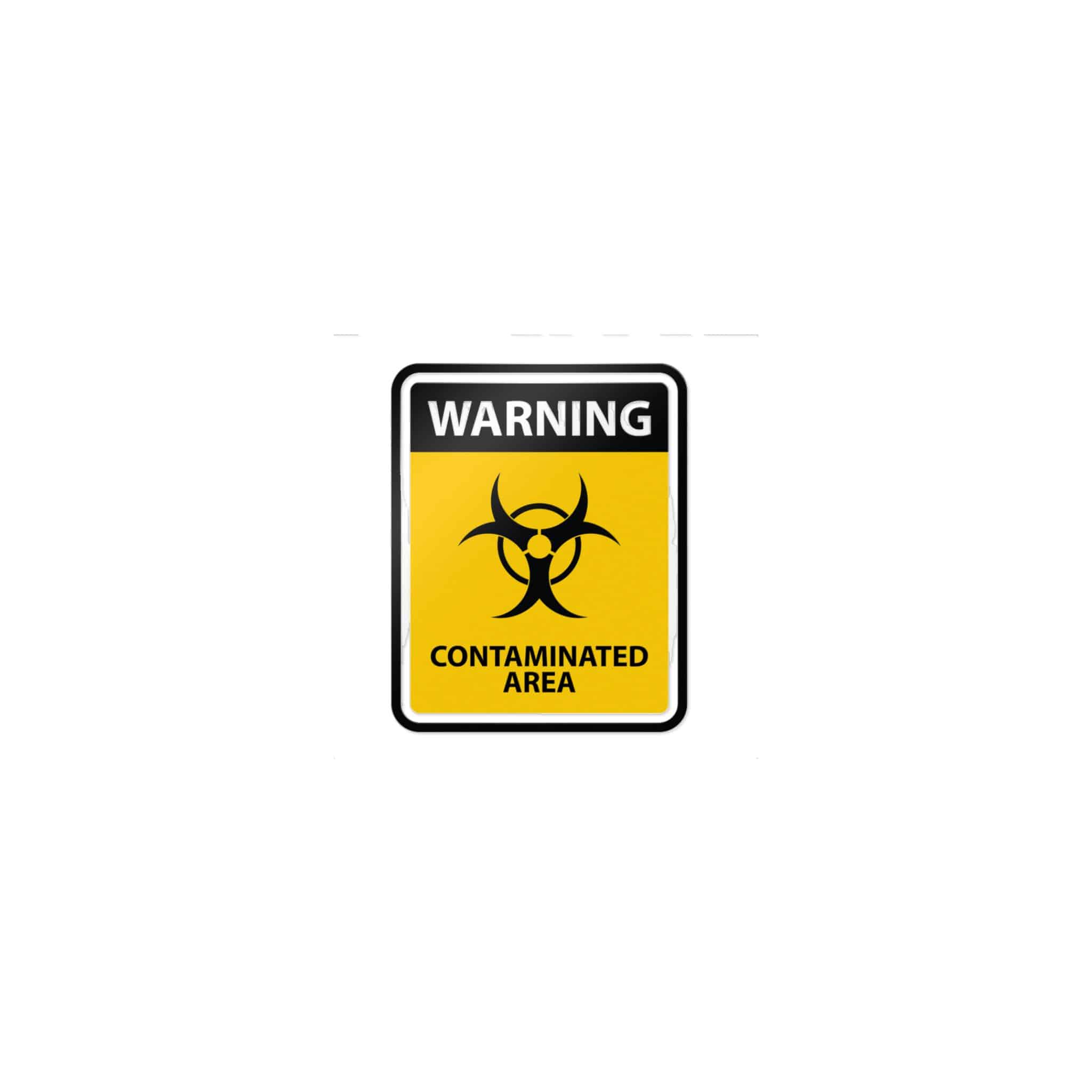 Warning Contaminated Area Die Cut Stickers Dtf - Image 9
