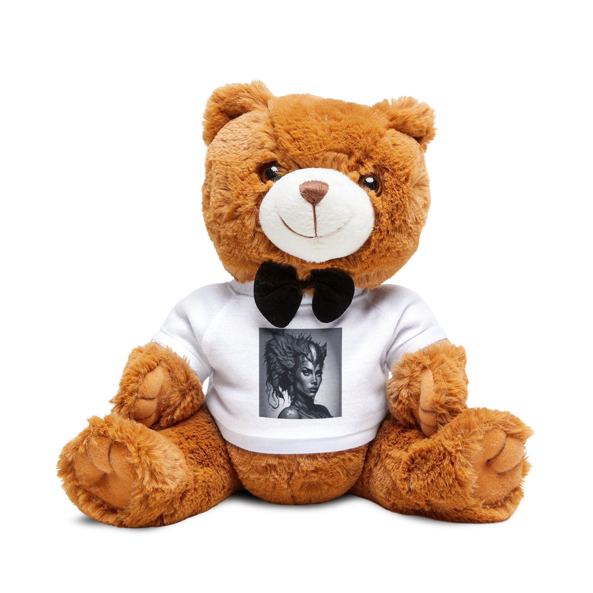 Human Cheetah Queen Teddy Bear With T Shirt