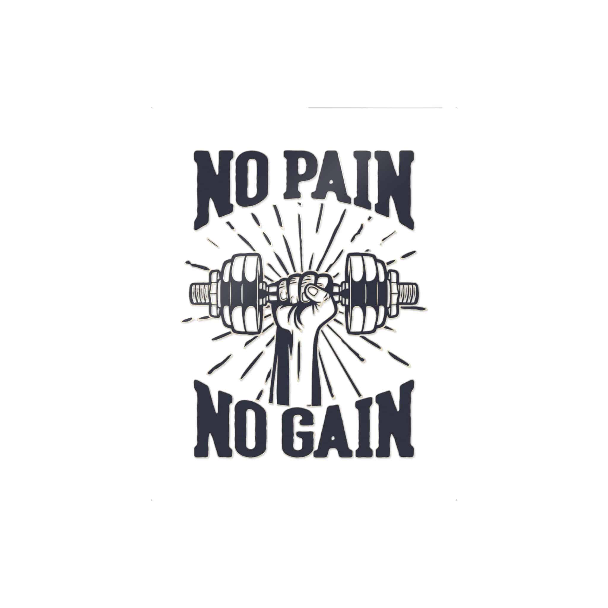 No Pain No Gain Copia Die Cut Stickers Dtf - Image 13