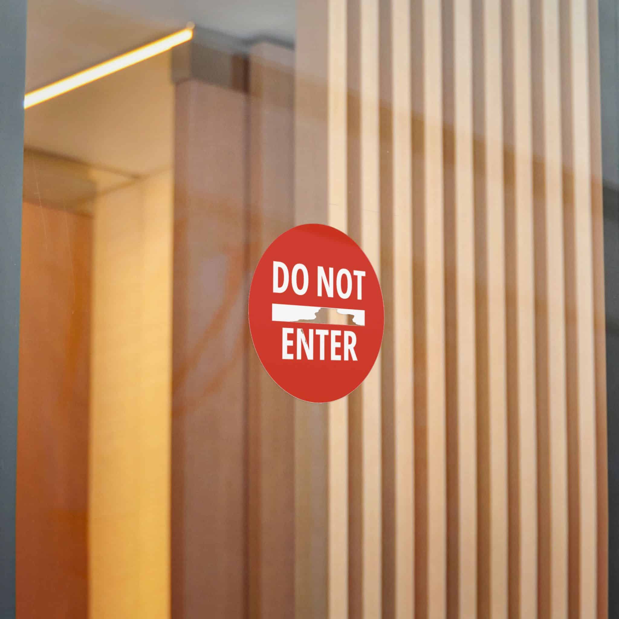 Do Not Enter Icon Sign Die Cut Stickers Dtf - Image 14
