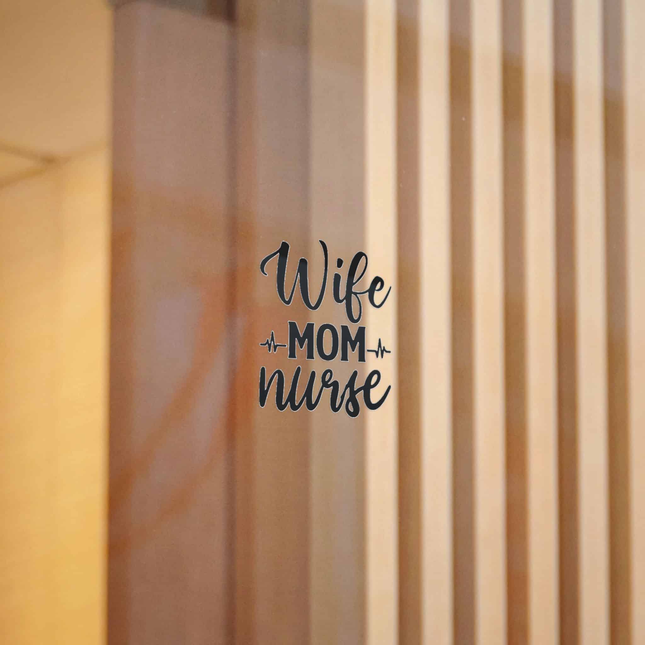 Wife Mom Nurse Die Cut Stickers Dtf - Image 4